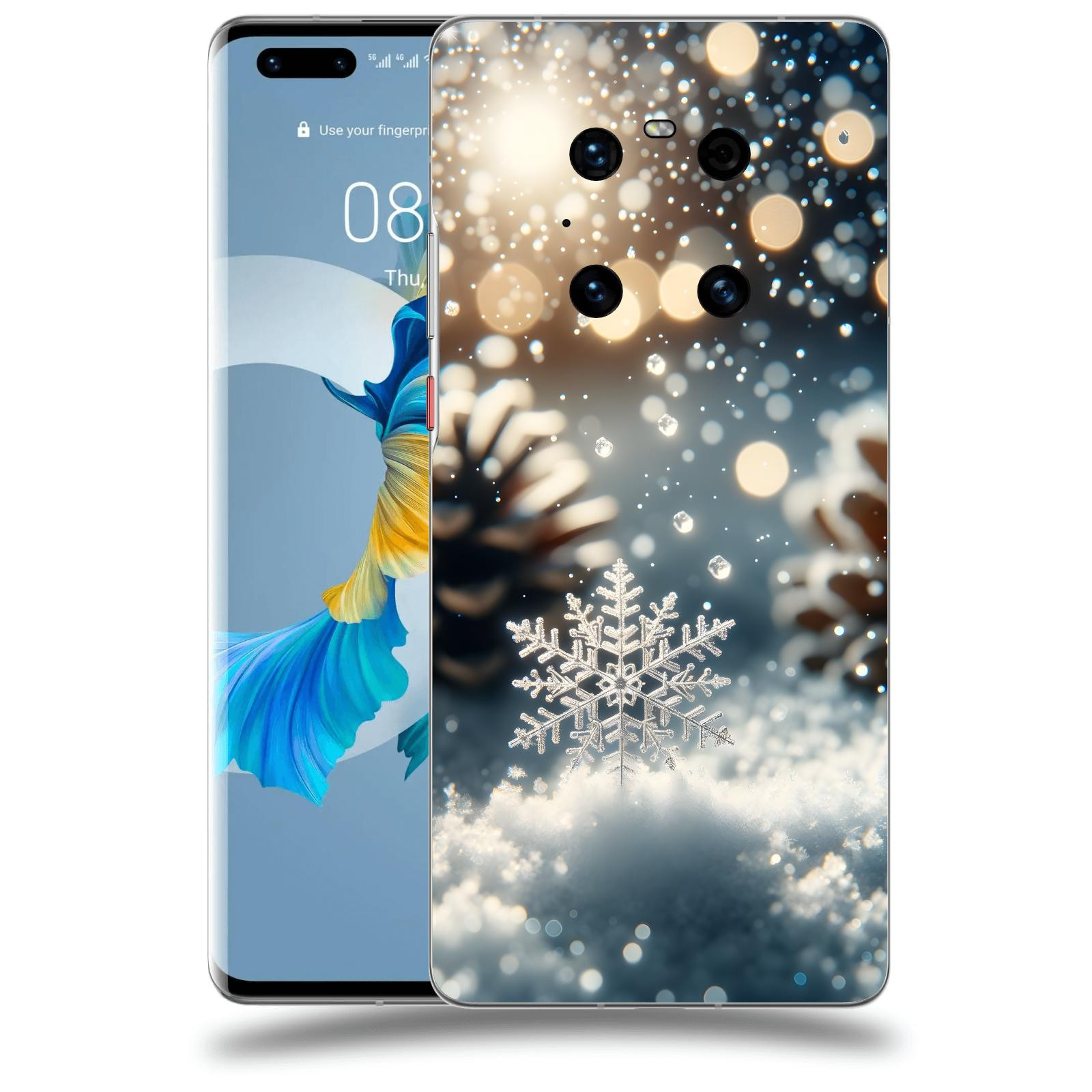 ACOVER Kryt na mobil Huawei Mate 40 Pro - Vločka