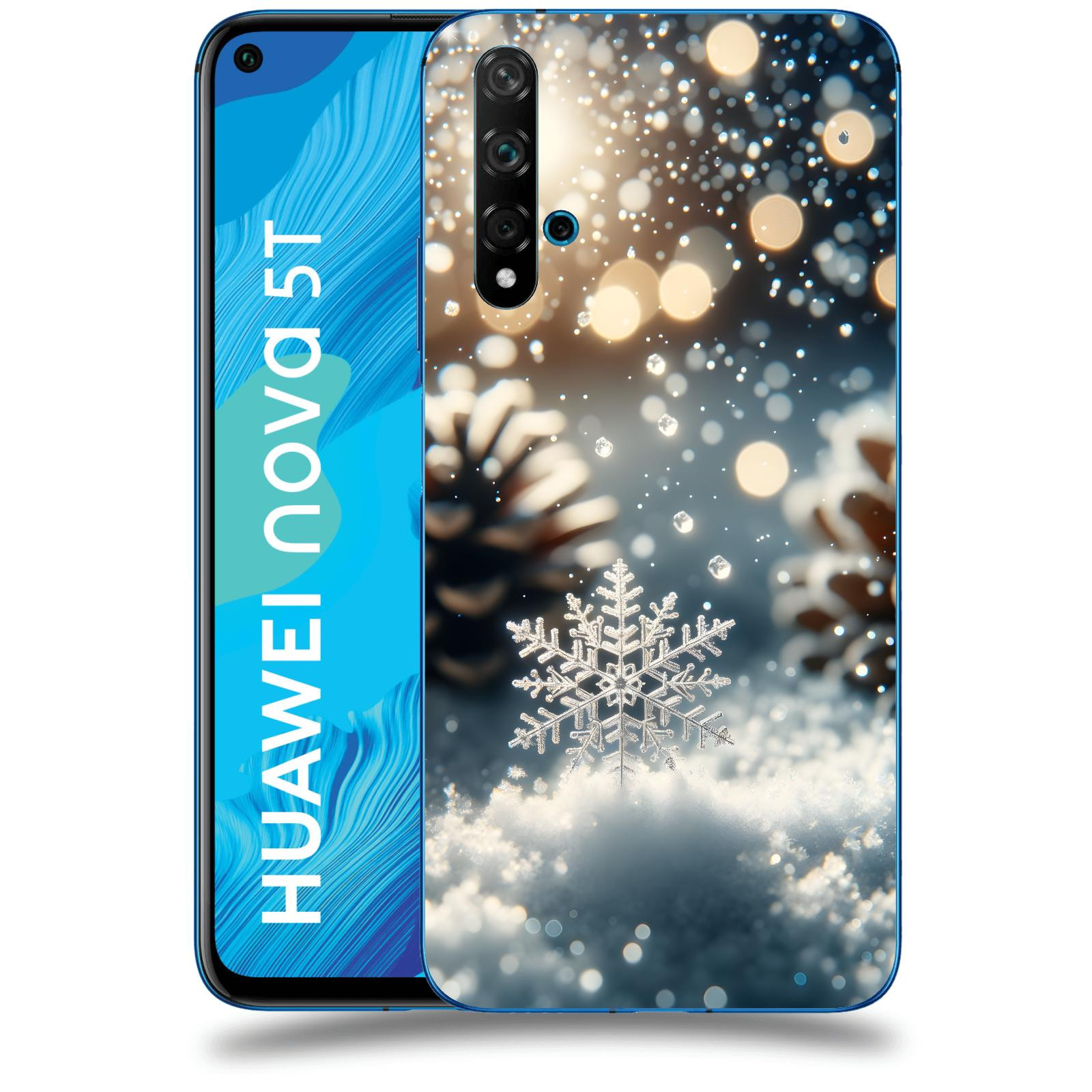 ACOVER Kryt na mobil Huawei Nova 5T - Vločka