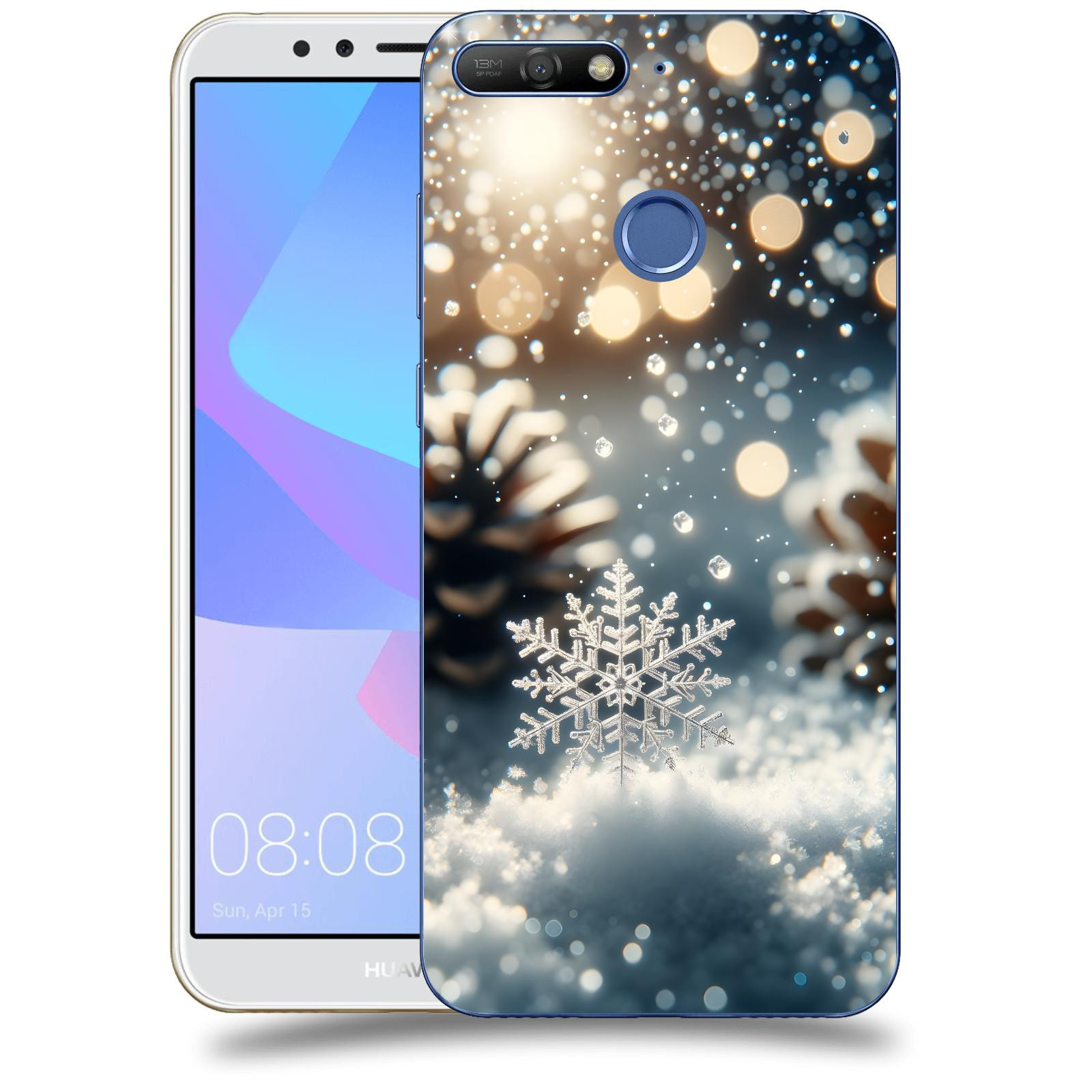 ACOVER Kryt na mobil Huawei Y6 Prime 2018 - Vločka