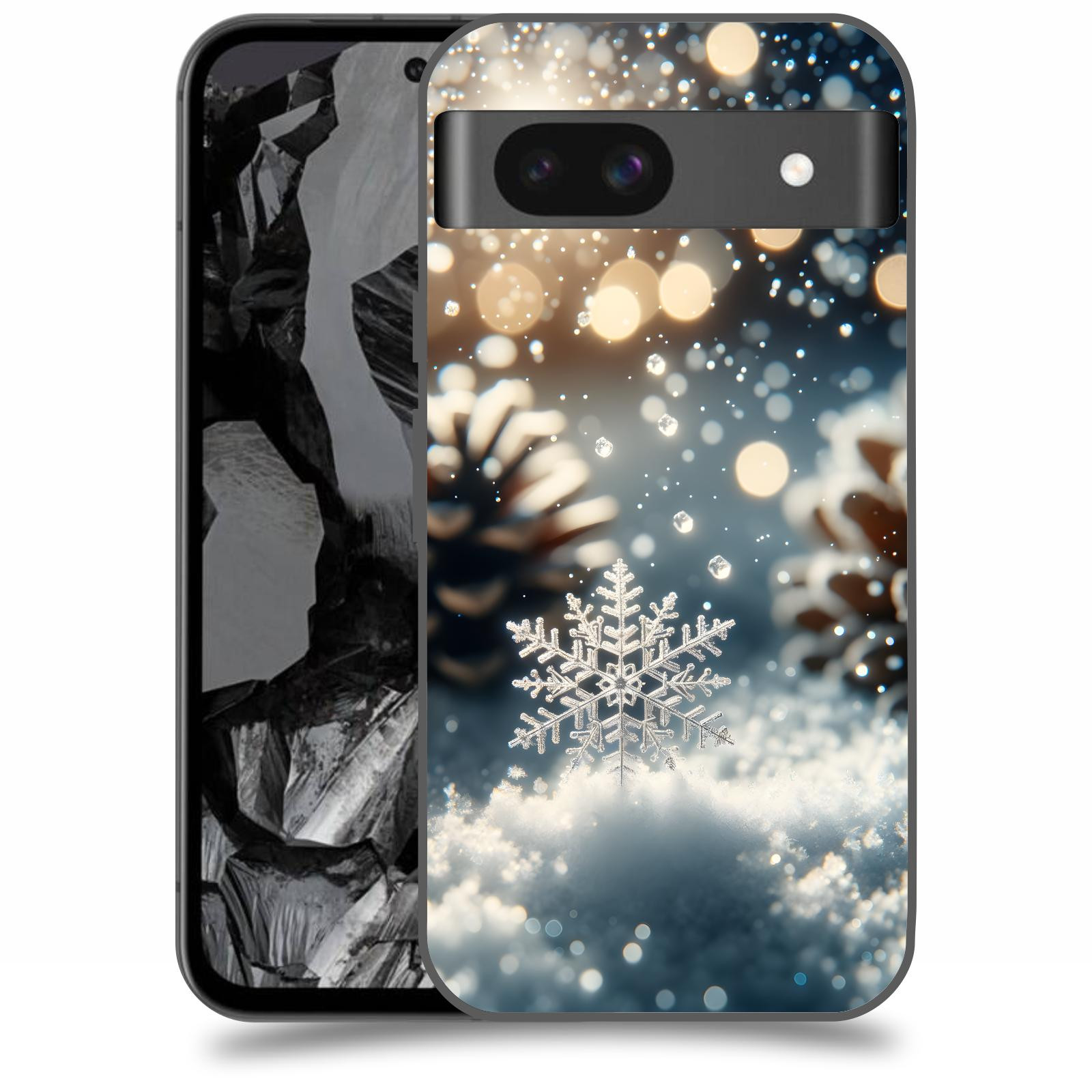 ACOVER Kryt na mobil Google Pixel 8A - Vločka