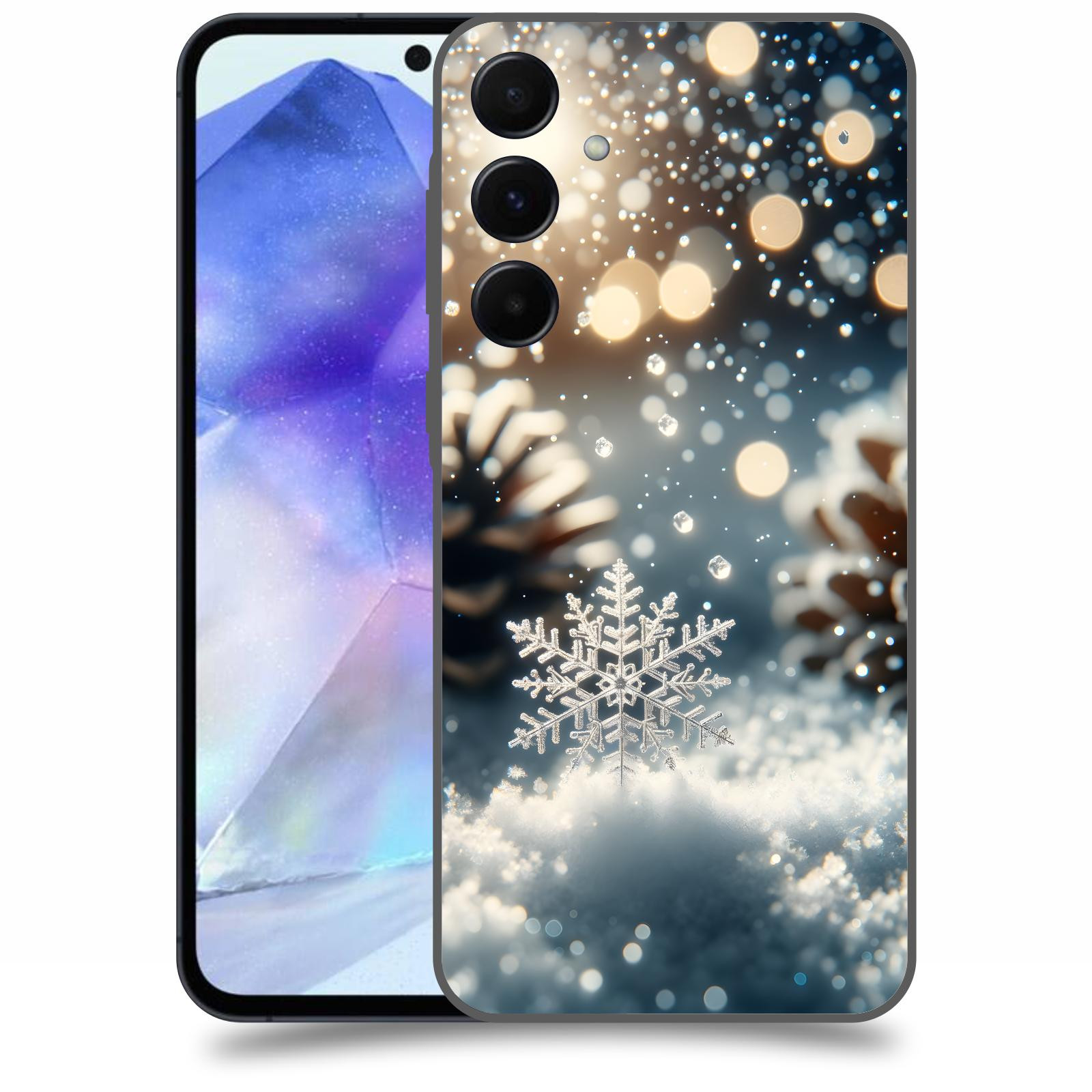 ACOVER Kryt na mobil Samsung Galaxy A55 5G - Vločka