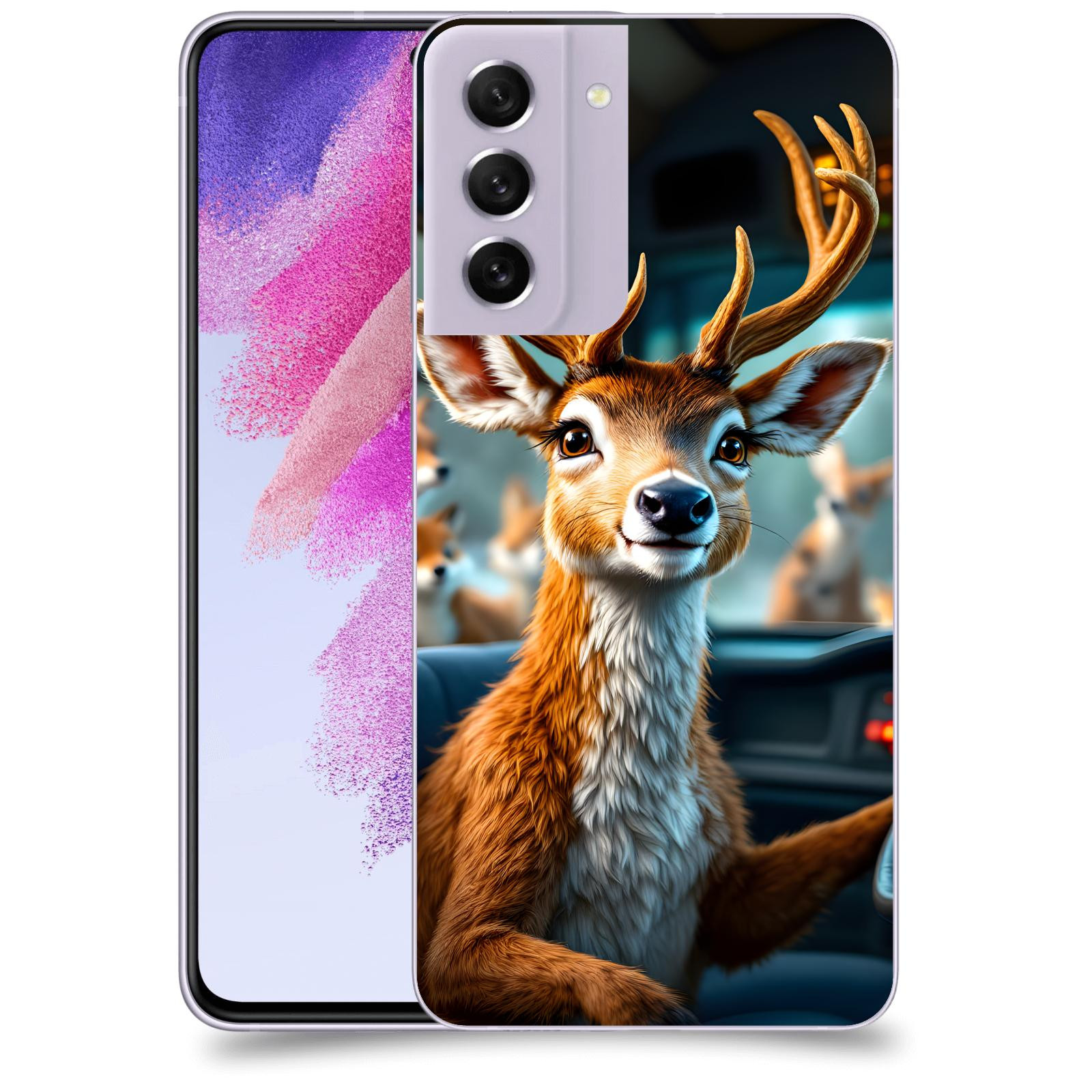 ACOVER Kryt na mobil Samsung Galaxy S21 FE 5G - Jelen