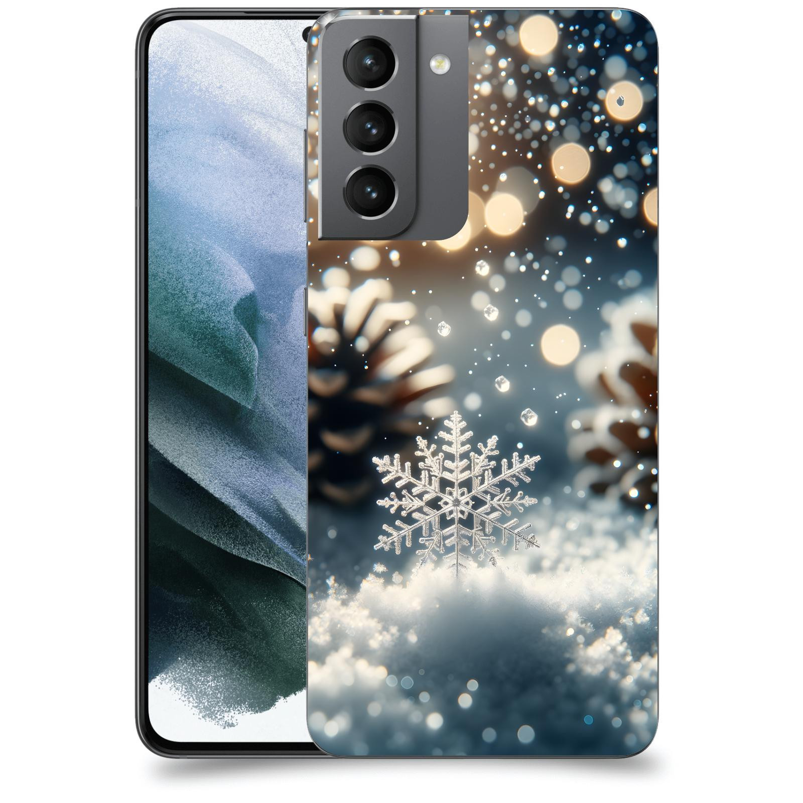 ACOVER Kryt na mobil Samsung Galaxy S21 G991B - Vločka
