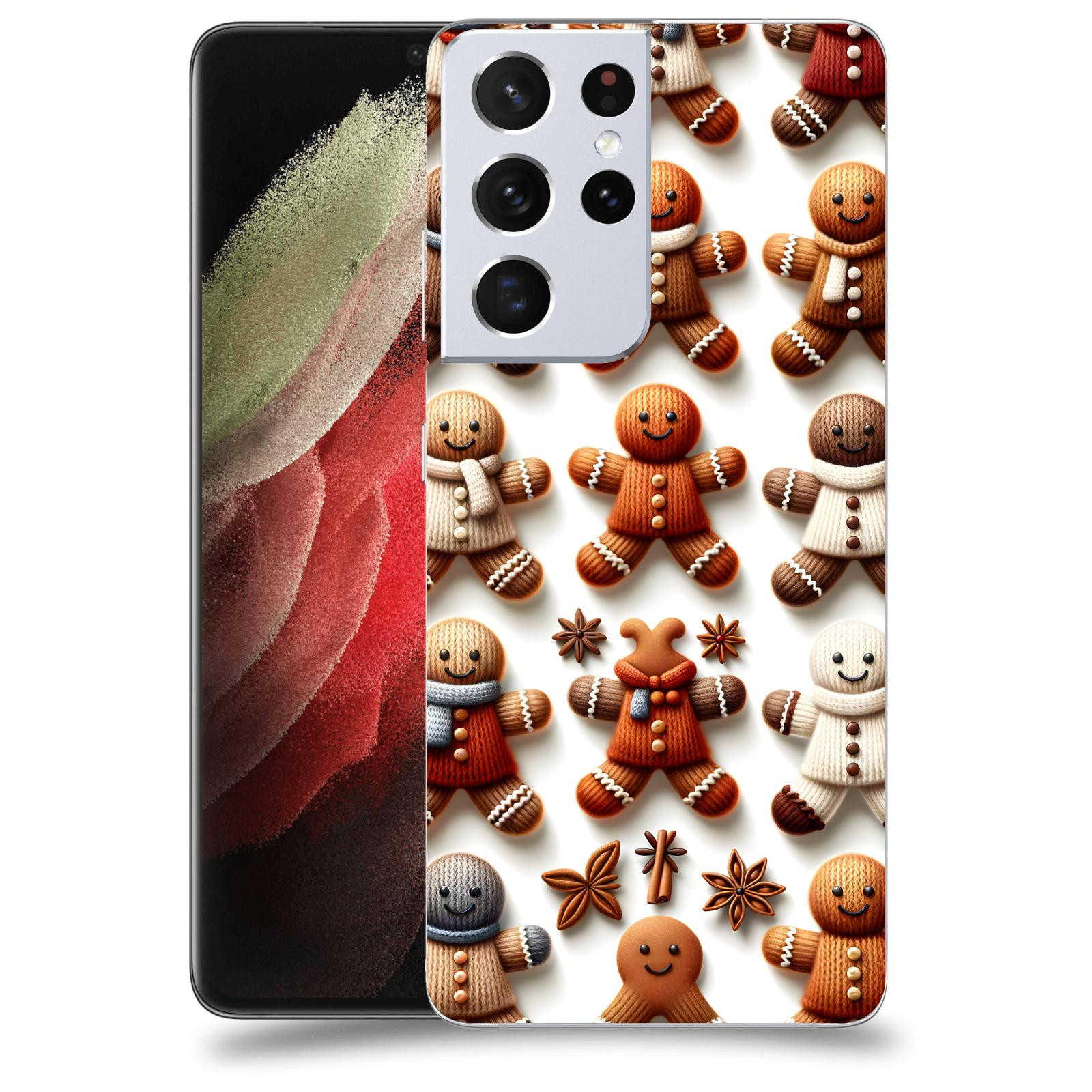 ACOVER Kryt na mobil Samsung Galaxy S21 Ultra 5G G998B - Perníčky 2