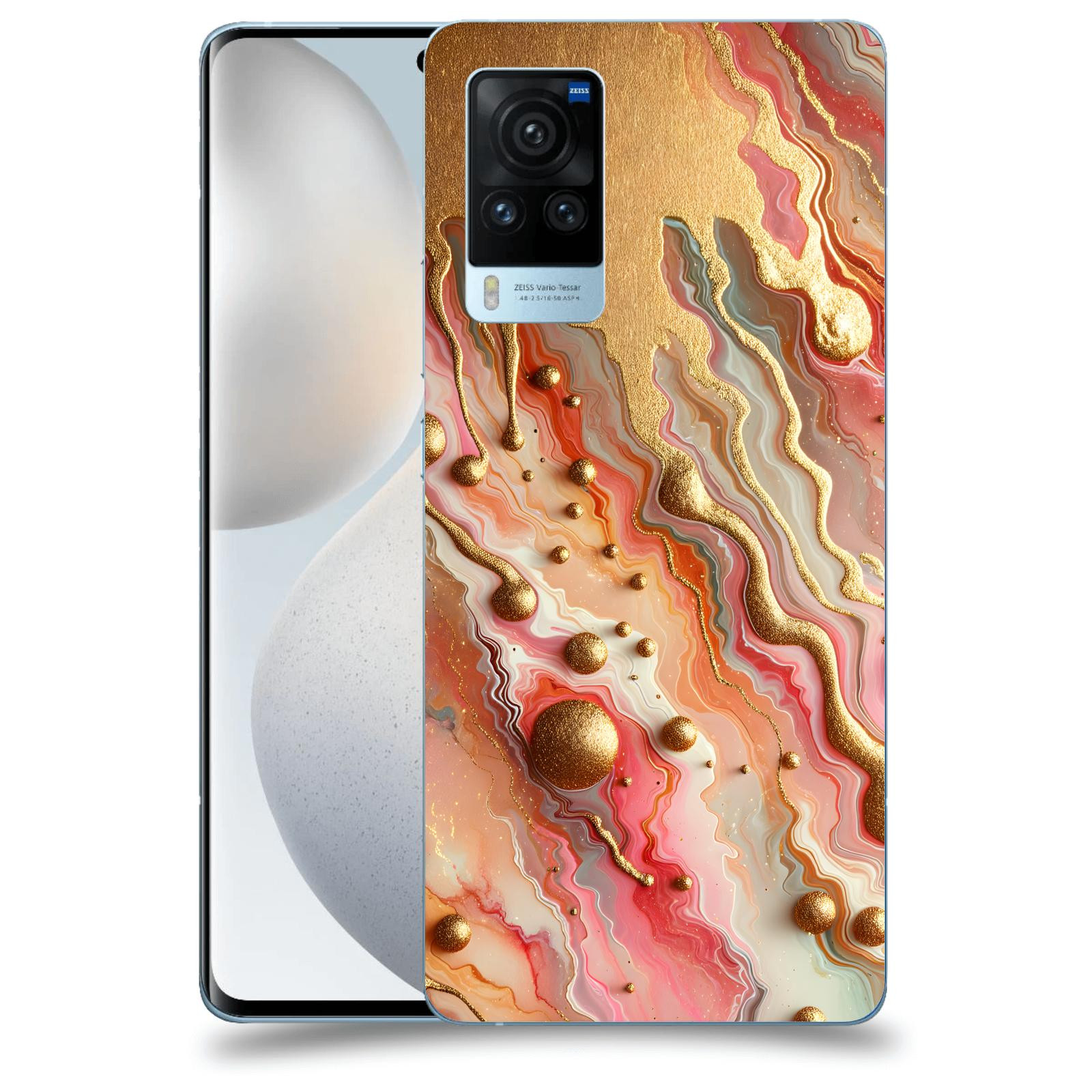 ACOVER Kryt na mobil Vivo X60 Pro 5G - Liquid Gold