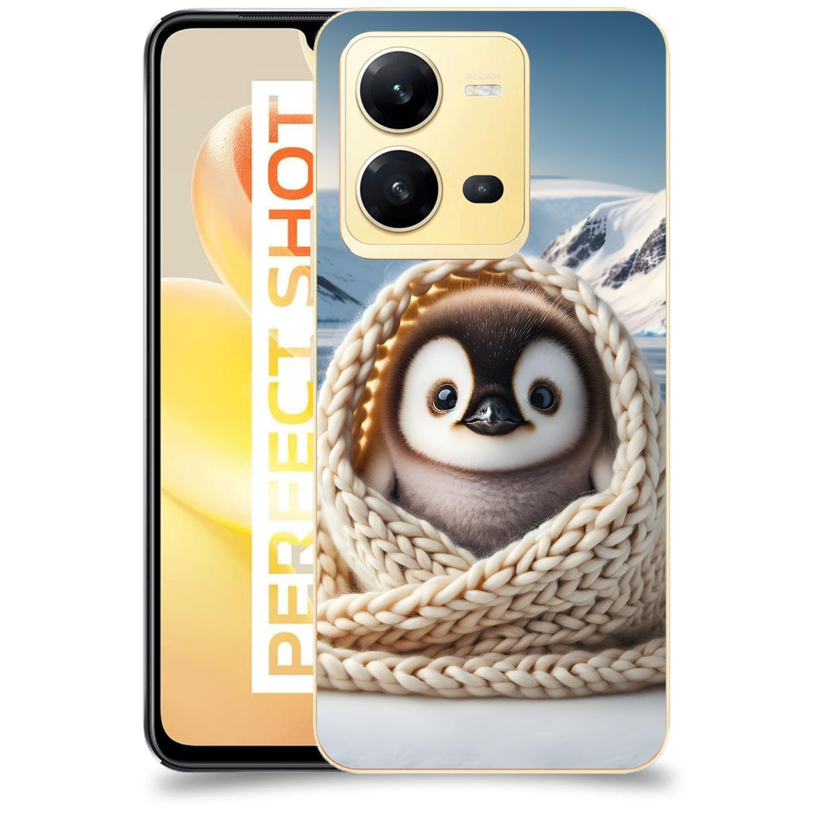 ACOVER Kryt na mobil Vivo X80 Lite - Tučňák