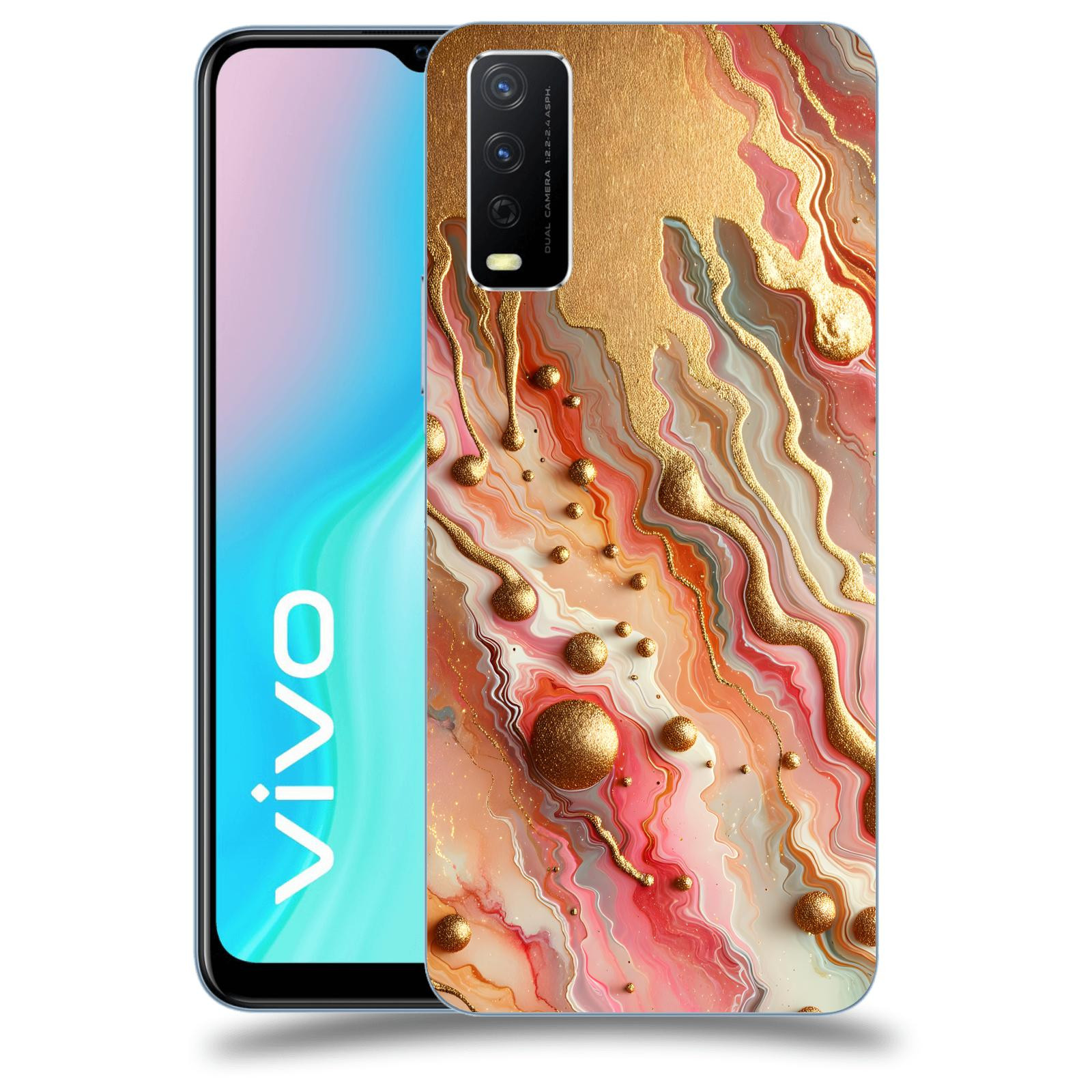 ACOVER Kryt na mobil Vivo Y11s - Liquid Gold