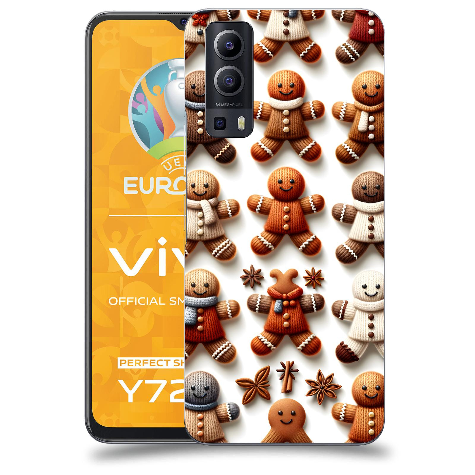 ACOVER Kryt na mobil Vivo Y72 5G - Perníčky 2