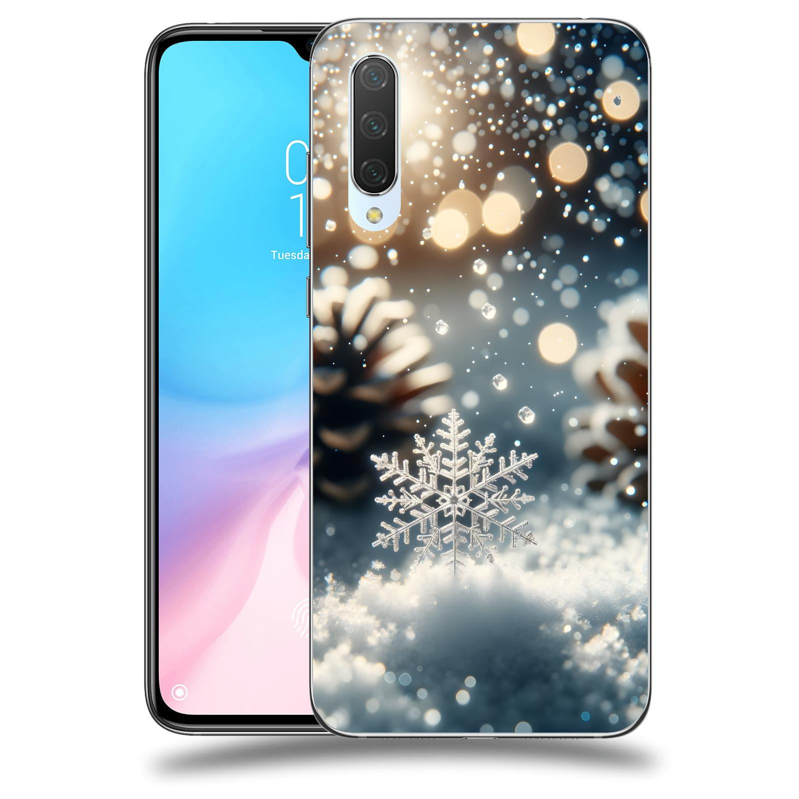 ACOVER Kryt na mobil Xiaomi Mi 9 Lite - Vločka