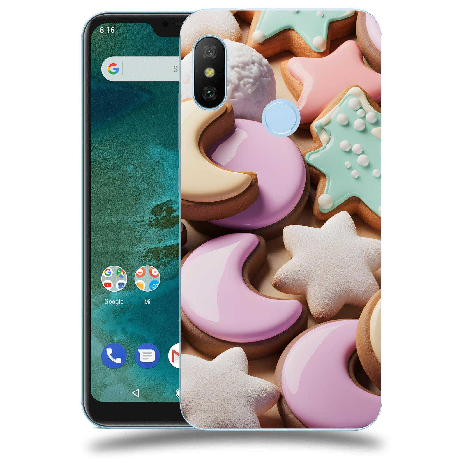 ACOVER Kryt na mobil Xiaomi Mi A2 Lite - Vánoční cukroví