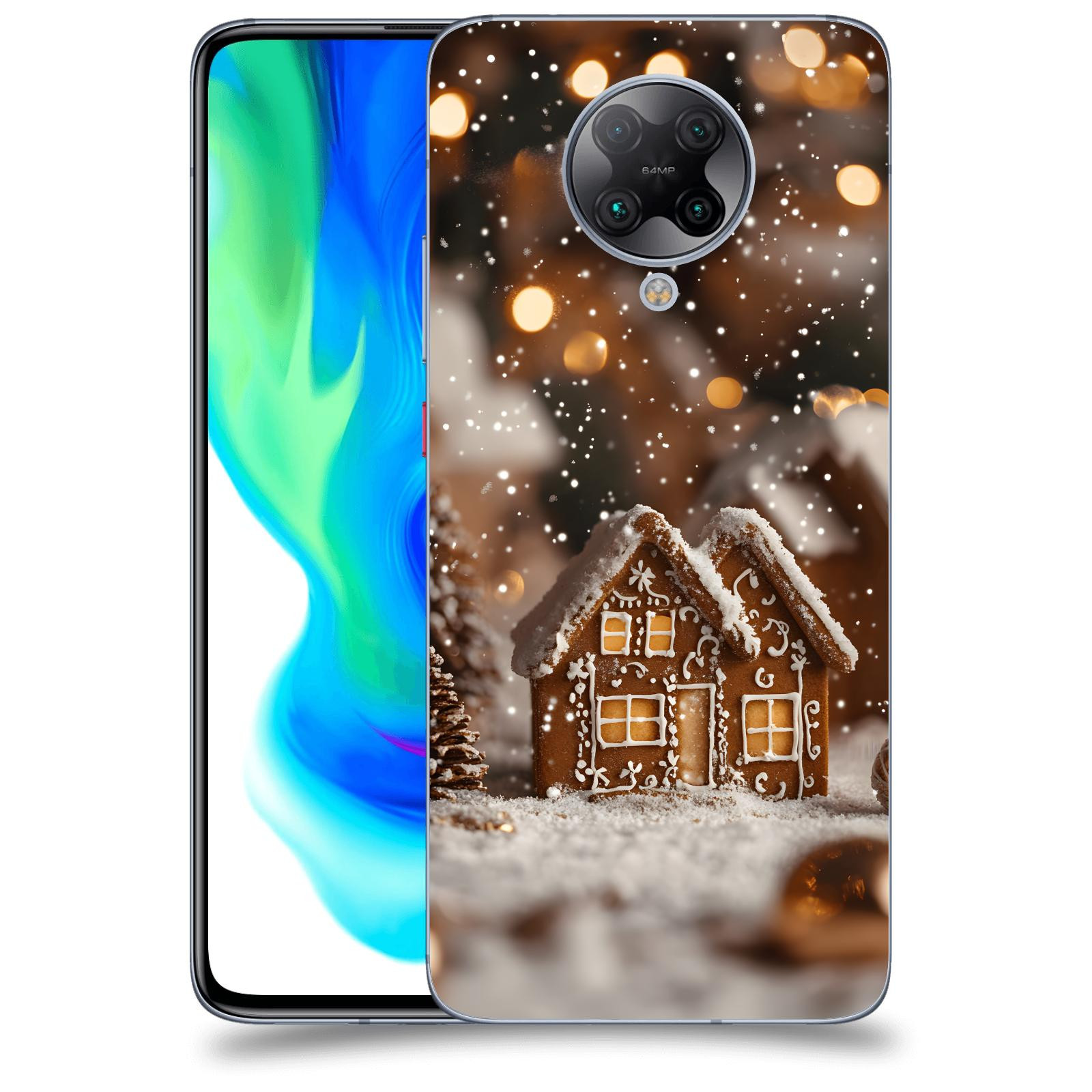 ACOVER Kryt na mobil Xiaomi Poco F2 Pro - Perníková chaloupka