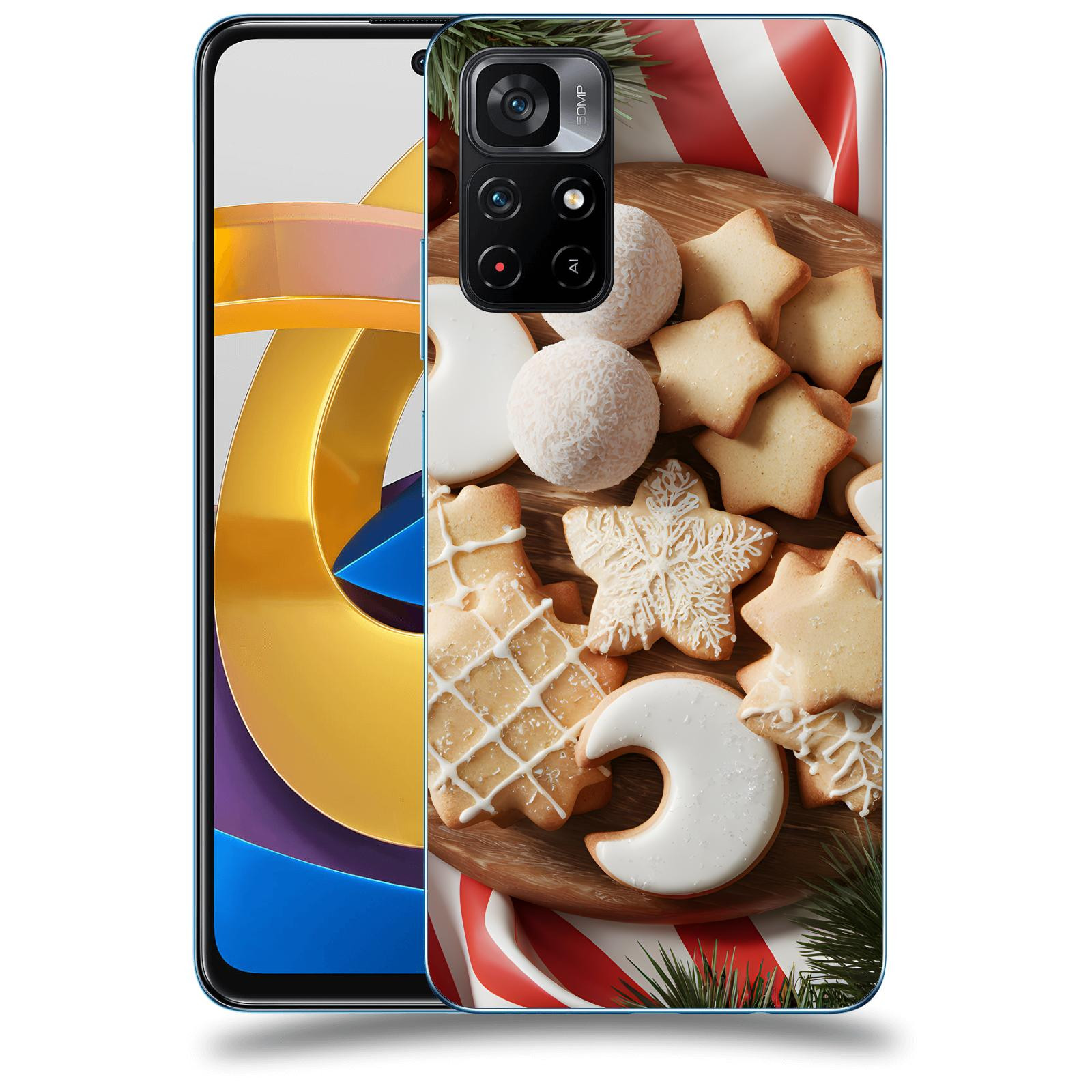 ACOVER Kryt na mobil Xiaomi Poco M4 Pro - Vánoční cukroví 2
