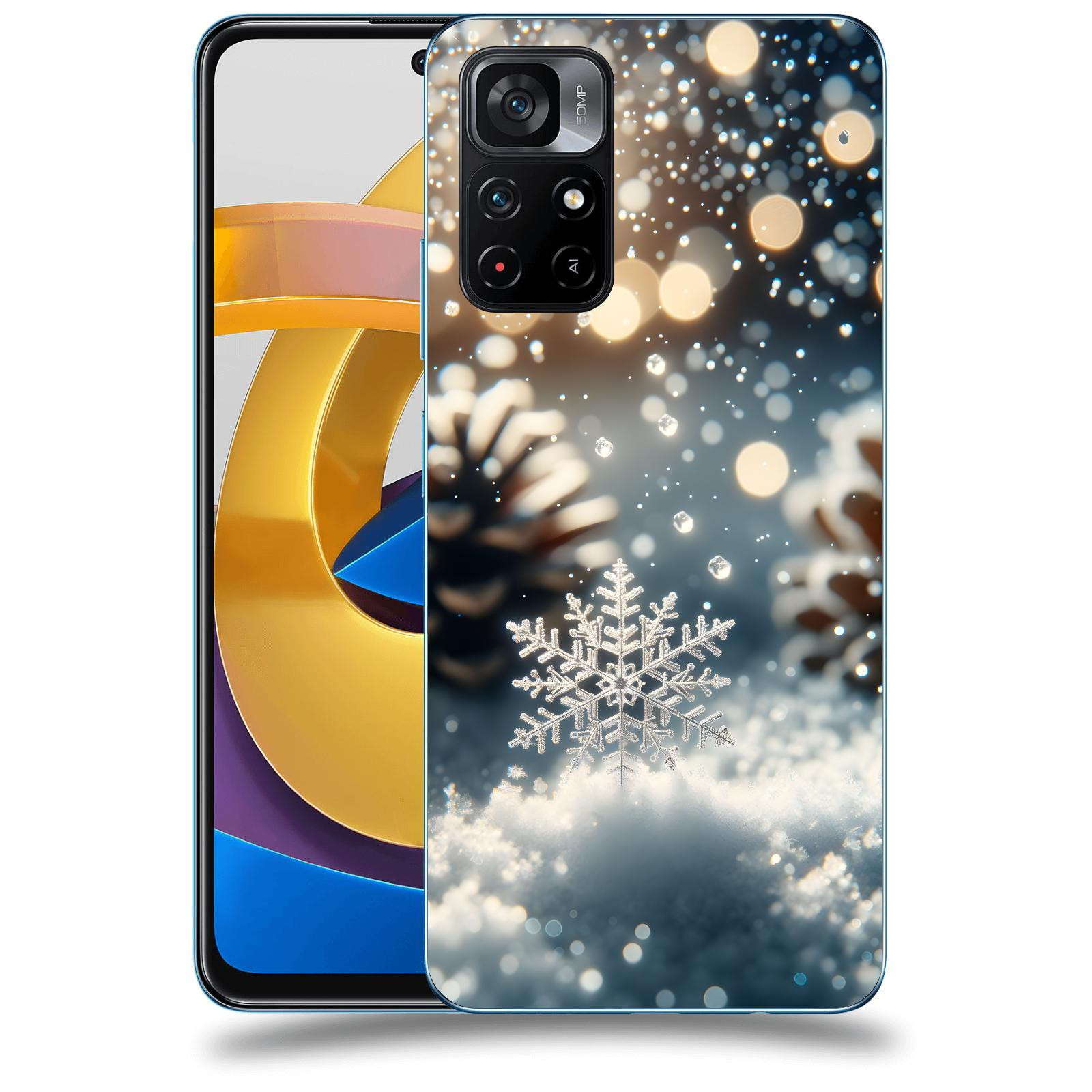 ACOVER Kryt na mobil Xiaomi Poco M4 Pro - Vločka
