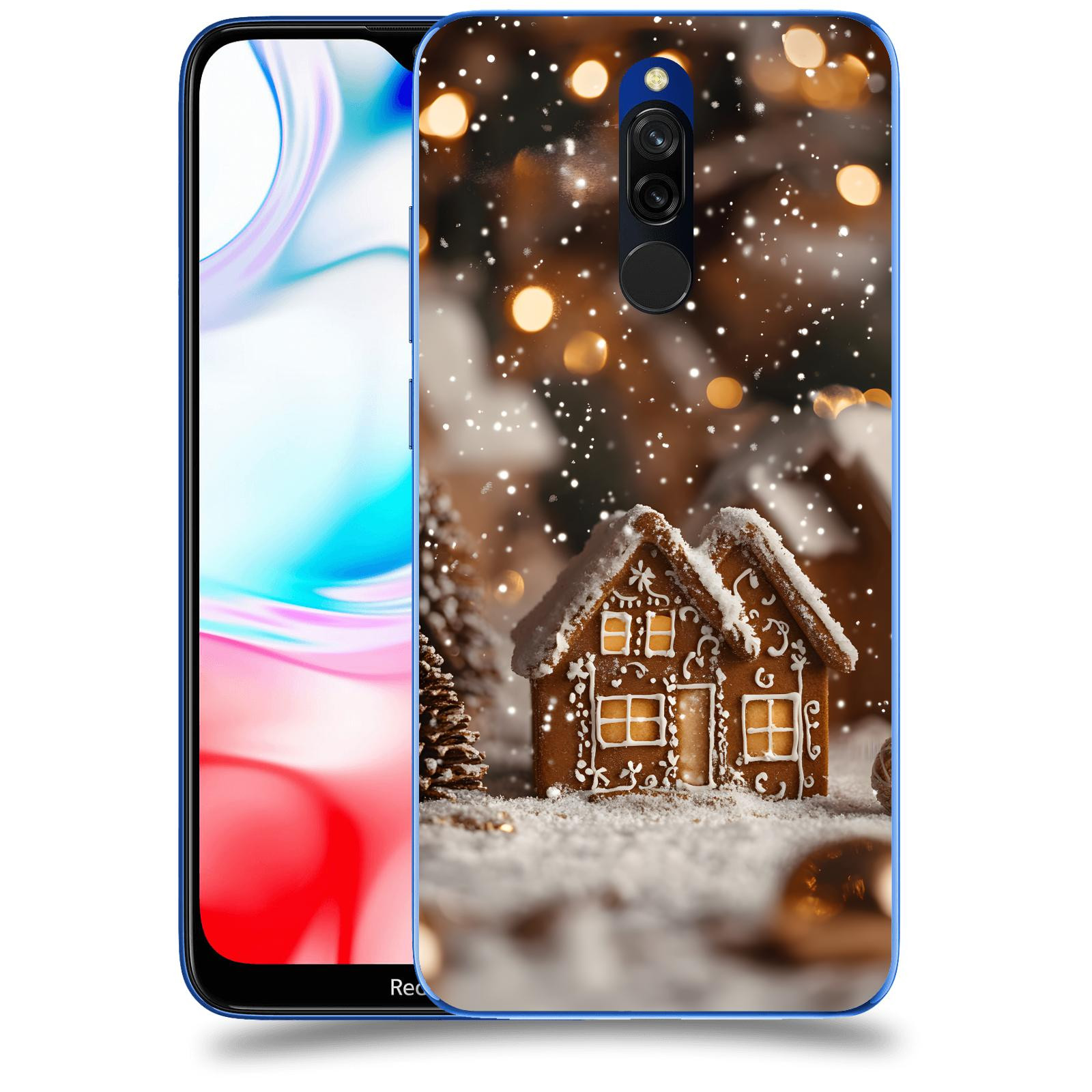 ACOVER Kryt na mobil Xiaomi Redmi 8 - Perníková chaloupka