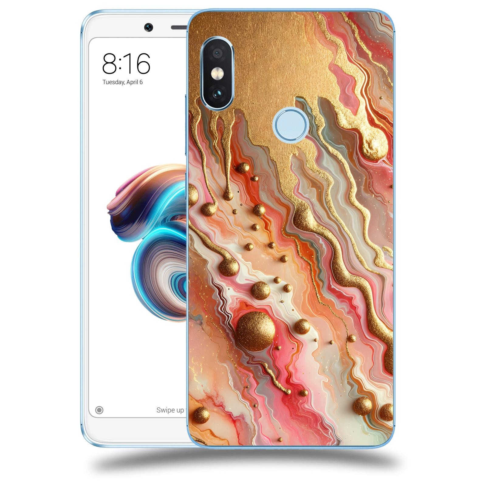 ACOVER Kryt na mobil Xiaomi Redmi Note 5 Global - Liquid Gold