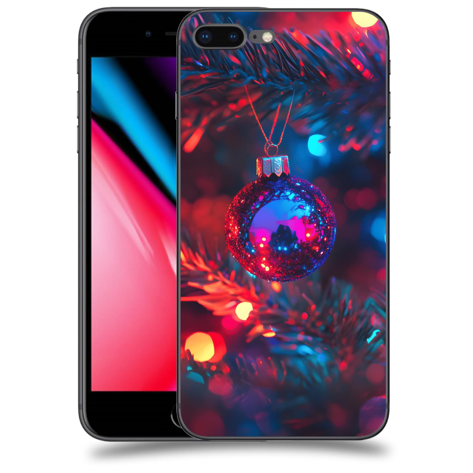 ACOVER Kryt na mobil Apple iPhone 8 Plus - Vánoční ozdoba