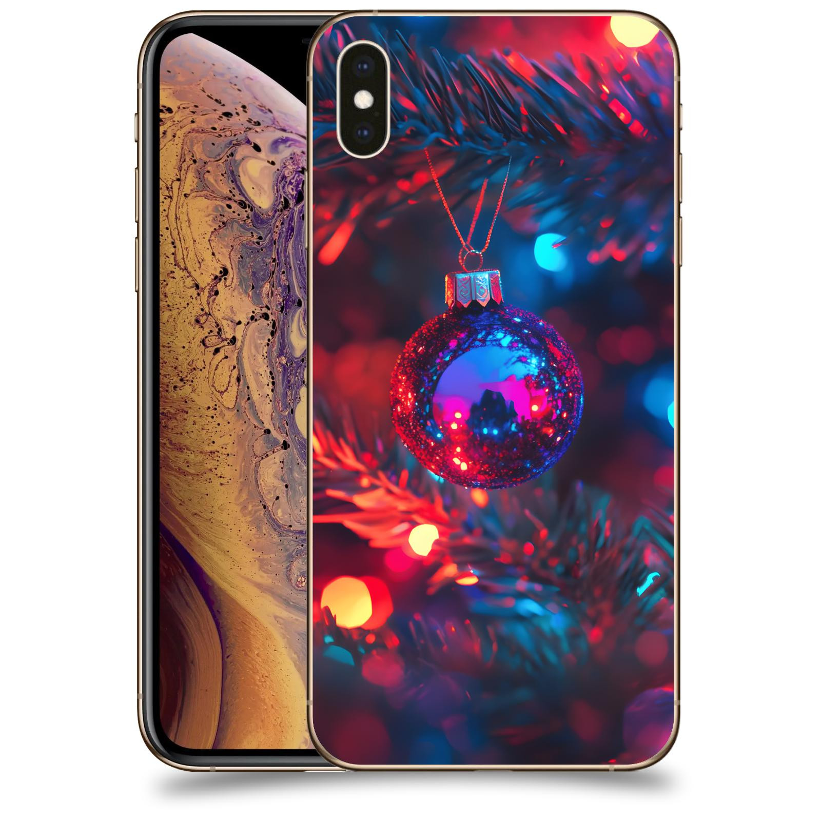 ACOVER Kryt na mobil Apple iPhone XS Max - Vánoční ozdoba