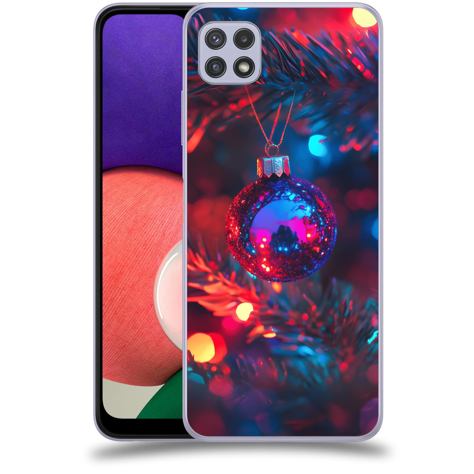 ACOVER Kryt na mobil Samsung Galaxy A22 5G A226B - Vánoční ozdoba
