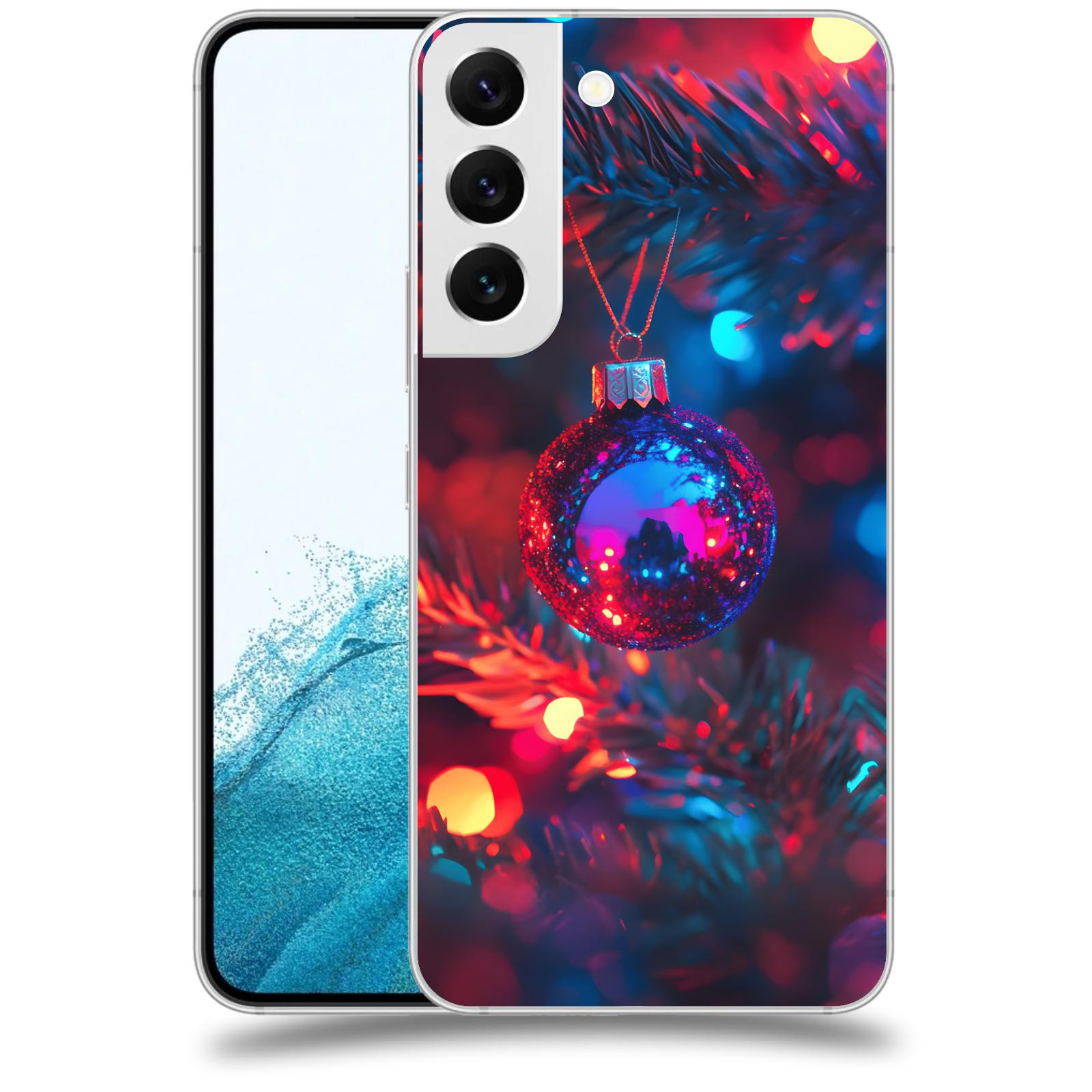 ACOVER Kryt na mobil Samsung Galaxy S22 5G - Vánoční ozdoba
