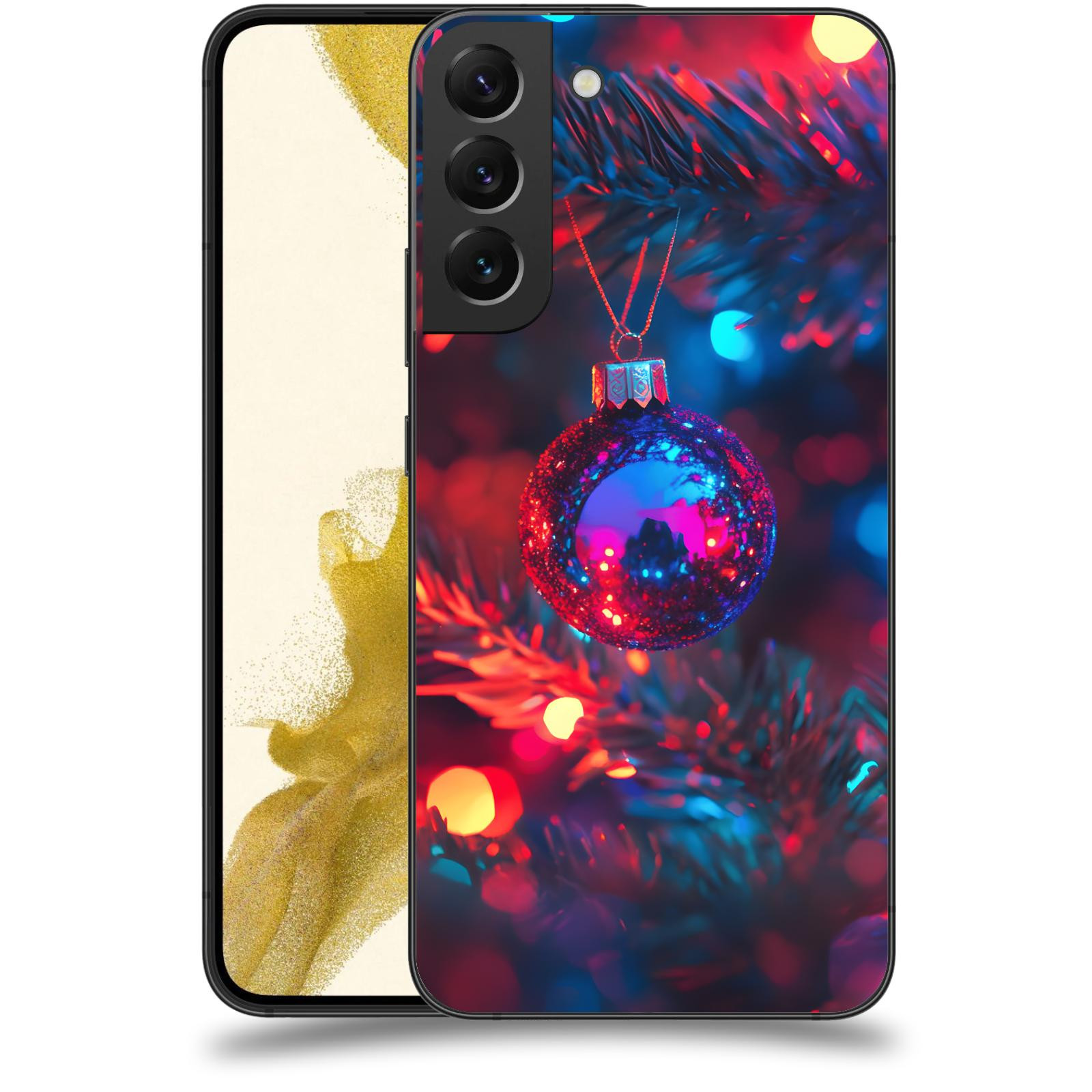 ACOVER Kryt na mobil Samsung Galaxy S22+ 5G - Vánoční ozdoba