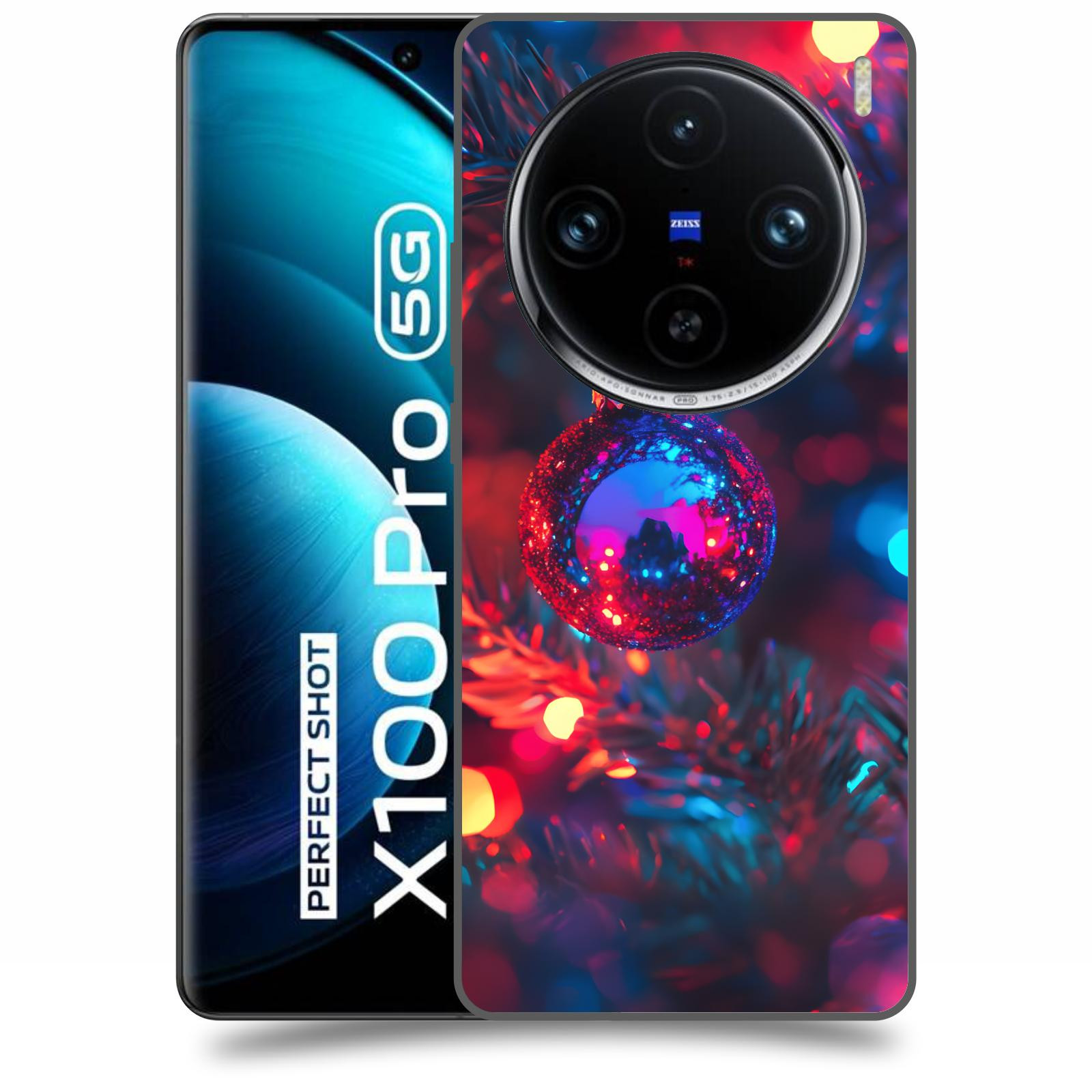 ACOVER Kryt na mobil Vivo X100 Pro 5G - Vánoční ozdoba