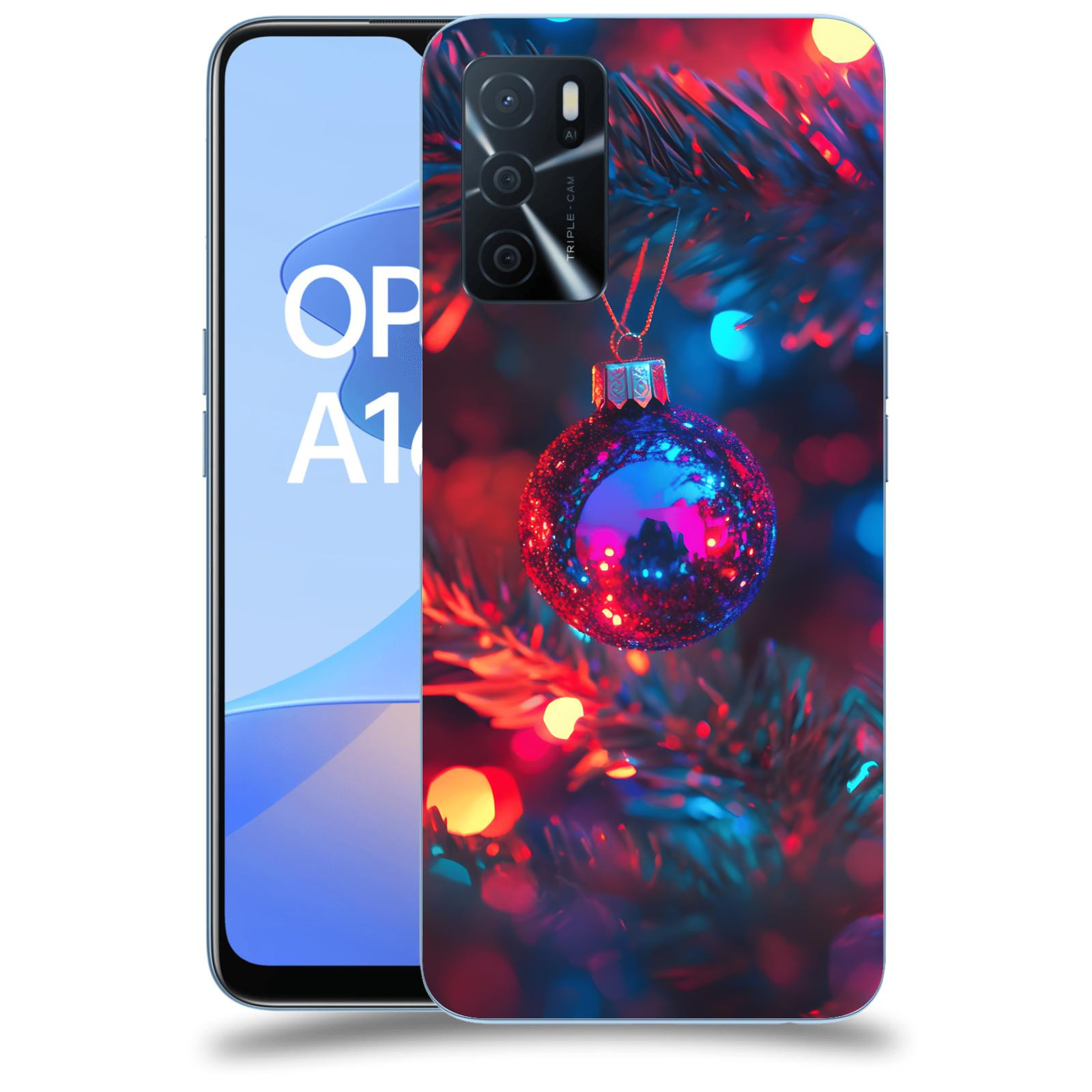 ACOVER Kryt na mobil OPPO A16s - Vánoční ozdoba