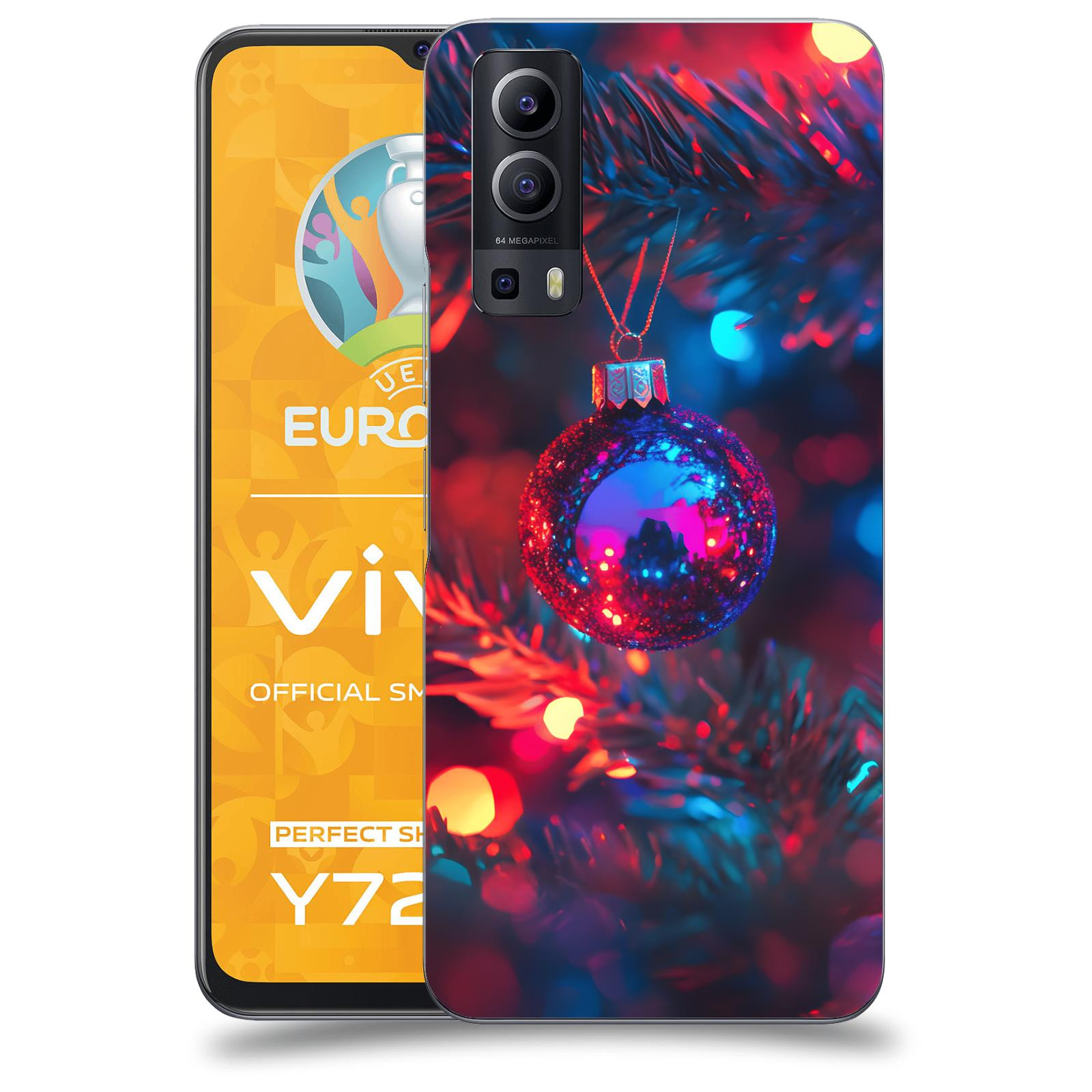 ACOVER Kryt na mobil Vivo Y72 5G - Vánoční ozdoba