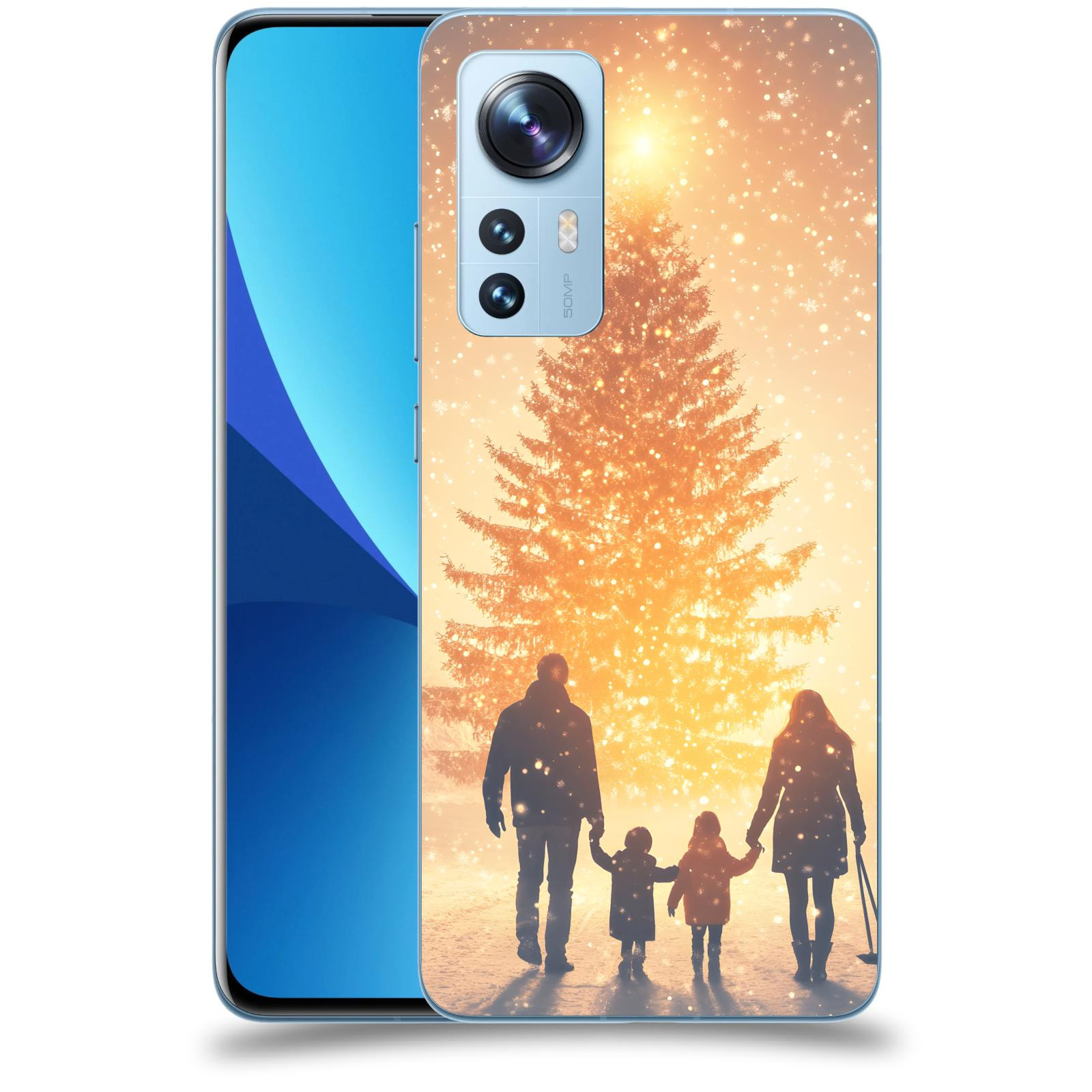 ACOVER Kryt na mobil Xiaomi 12X - Family at the Christmas tree