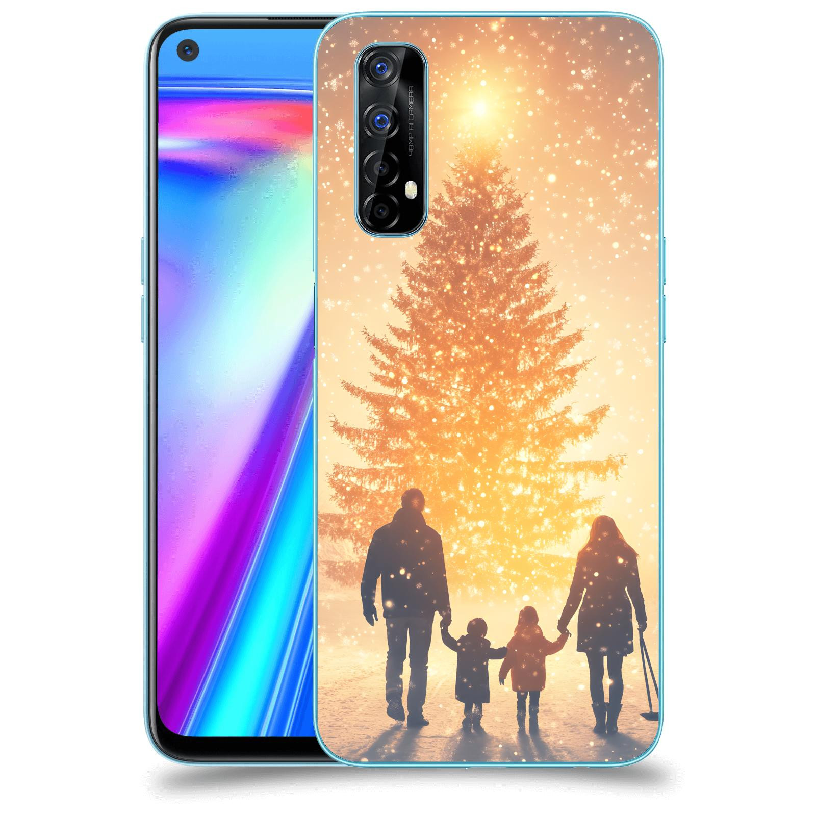 ACOVER Kryt na mobil Realme 7 - Family at the Christmas tree