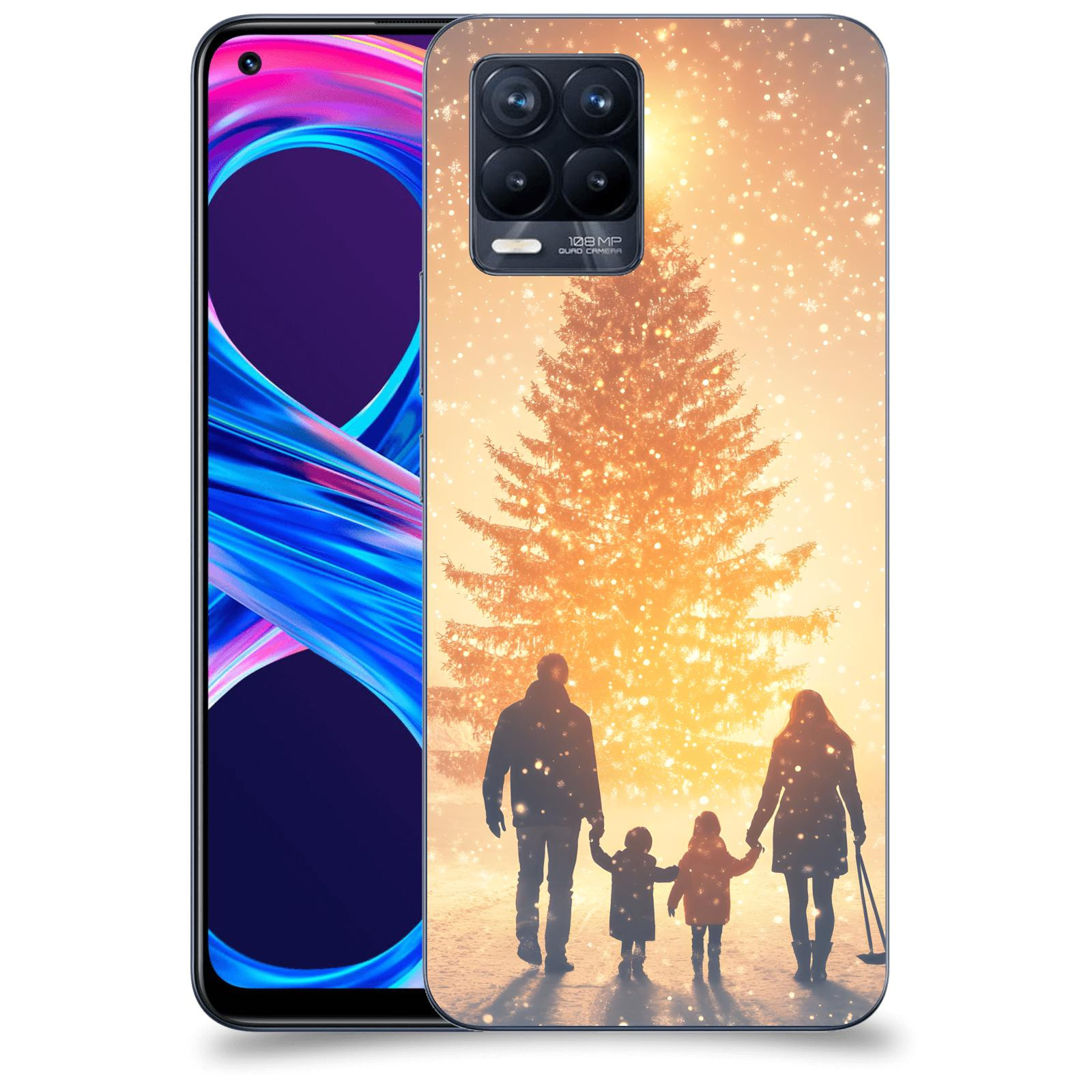 ACOVER Kryt na mobil Realme 8 Pro - Family at the Christmas tree