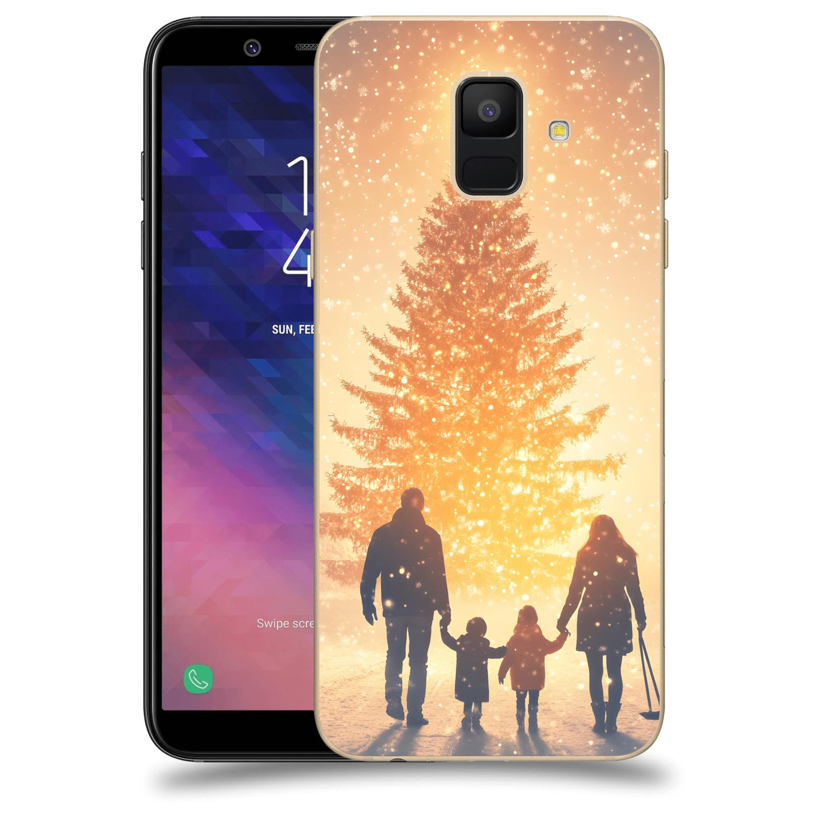 ACOVER Kryt na mobil Samsung Galaxy A6 A600F - Family at the Christmas tree