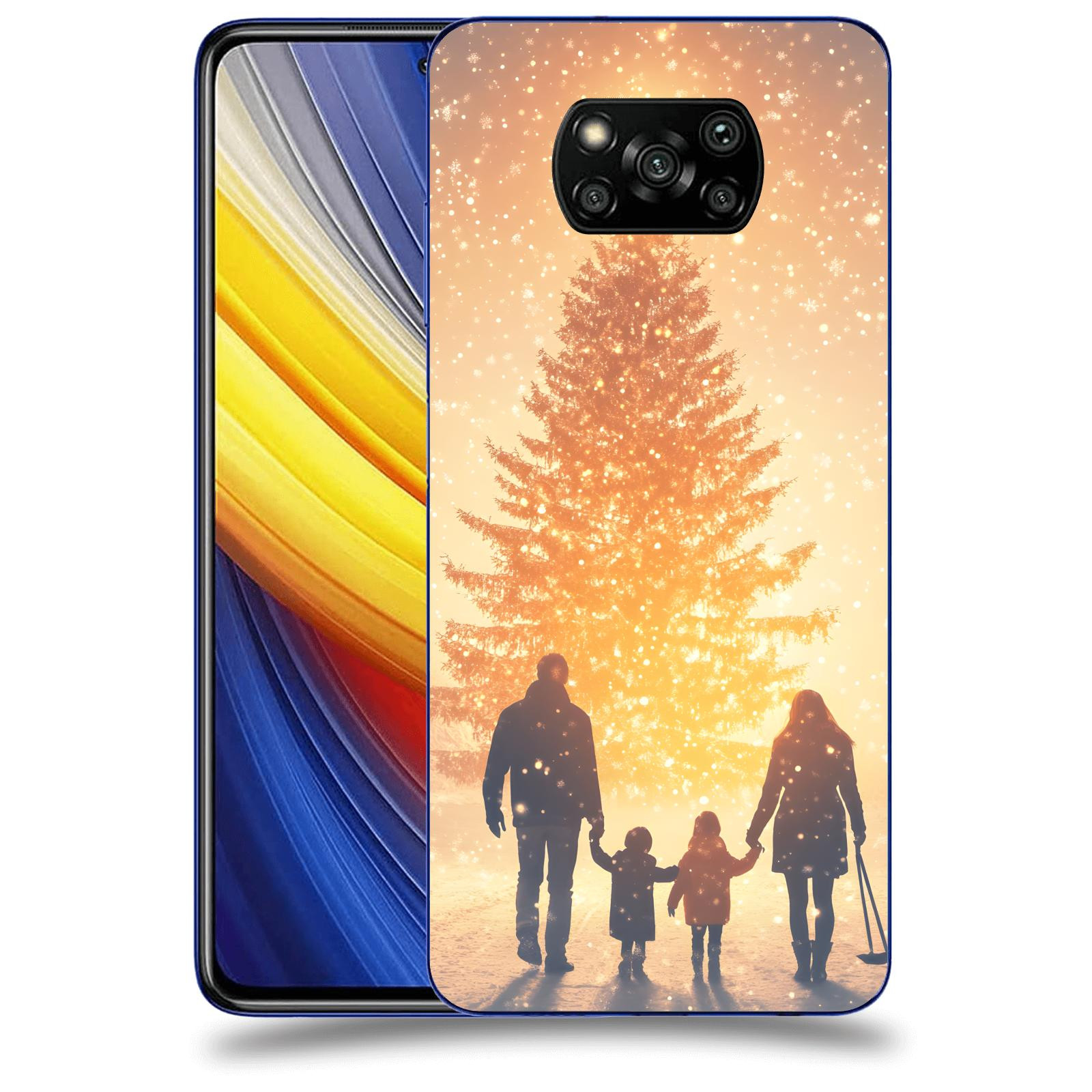 ACOVER Kryt na mobil Xiaomi Poco X3 Pro - Family at the Christmas tree