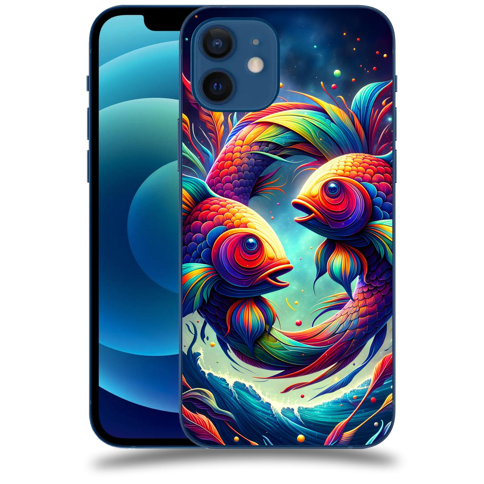 ACOVER Kryt na mobil Apple iPhone 12 - Ryby