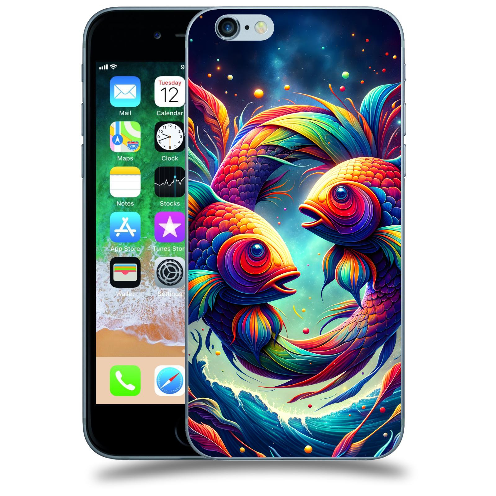 ACOVER Kryt na mobil Apple iPhone 6/6S - Ryby