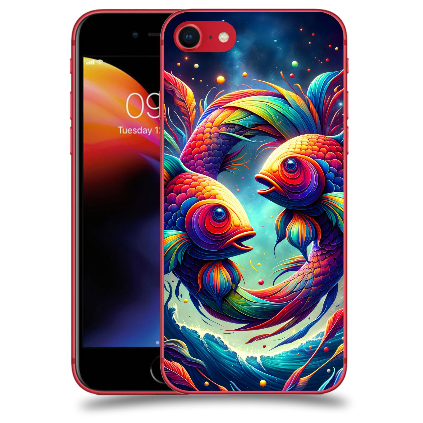 ACOVER Kryt na mobil Apple iPhone 8 - Ryby