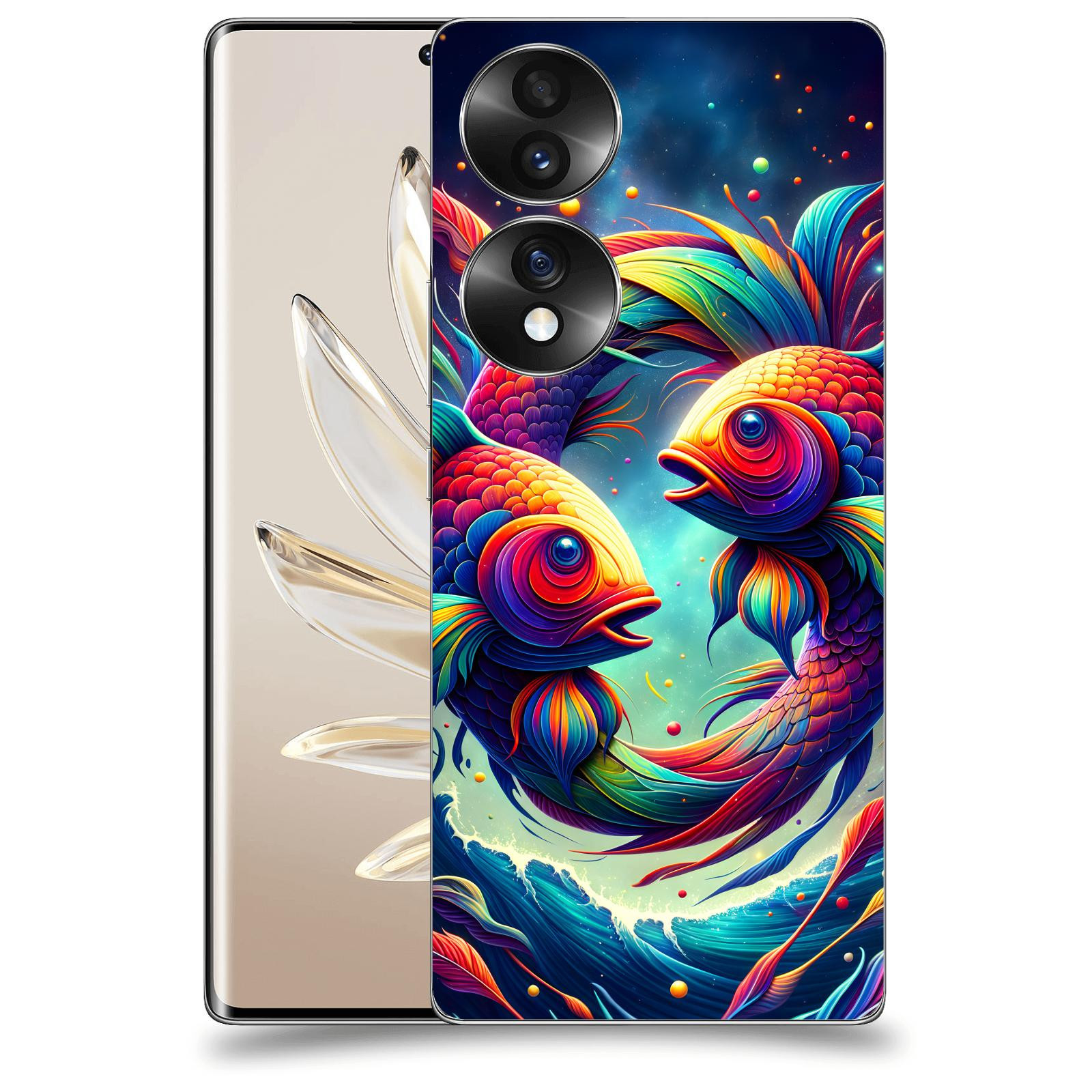 ACOVER Kryt na mobil Honor 70 - Ryby