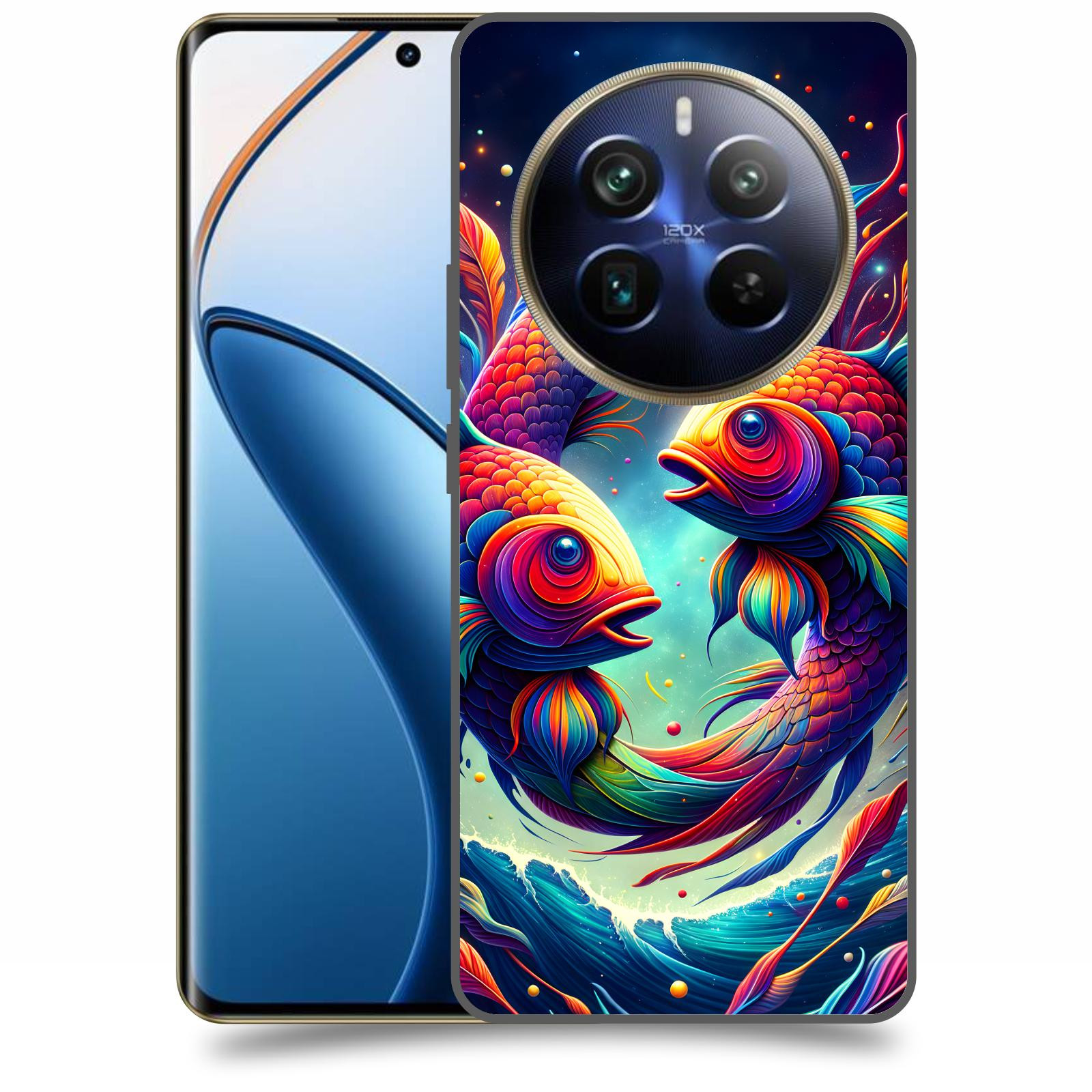 ACOVER Kryt na mobil Realme 12 pro+ 5g - Ryby