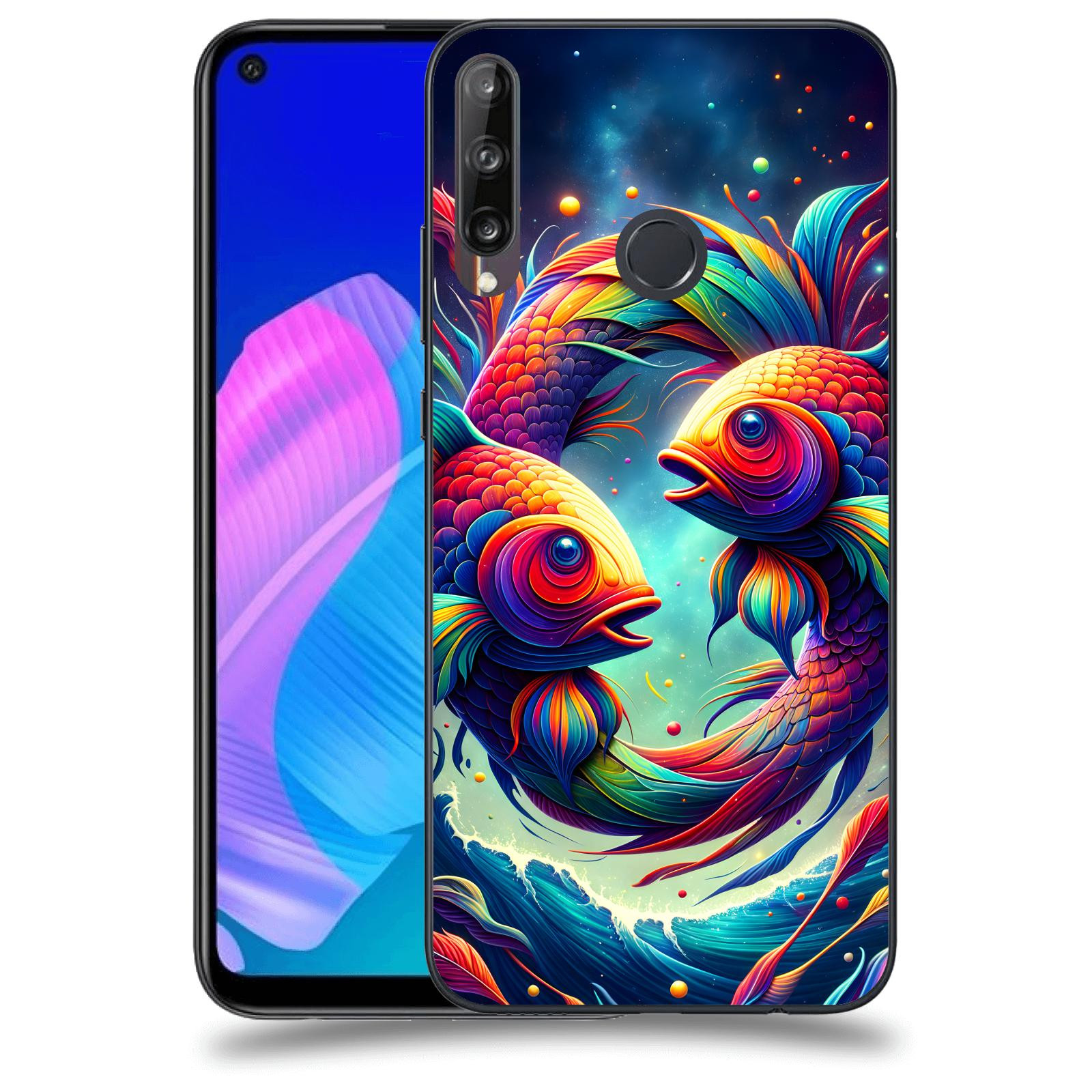 ACOVER Kryt na mobil Huawei P40 Lite E - Ryby