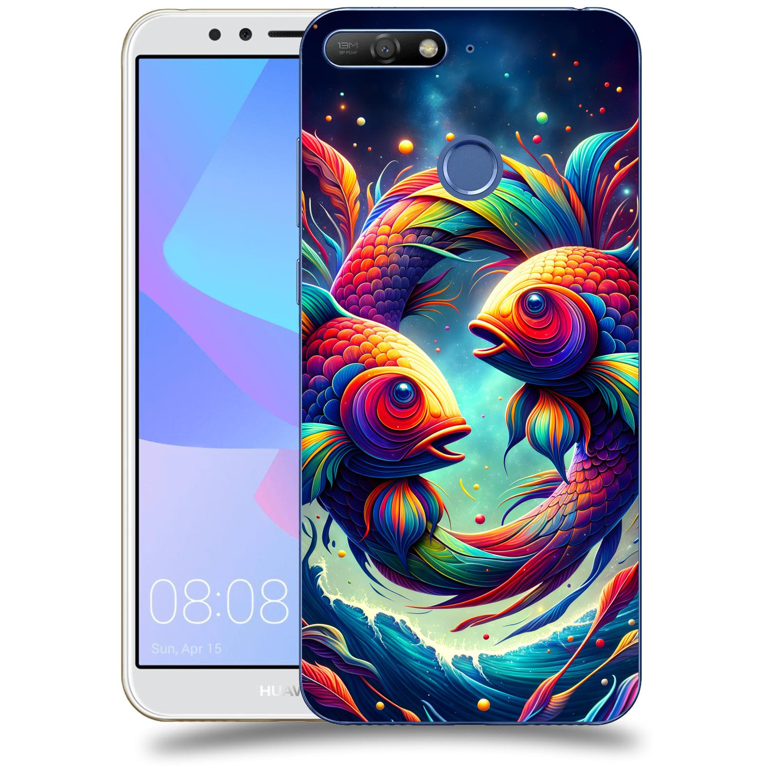 ACOVER Kryt na mobil Huawei Y6 Prime 2018 - Ryby