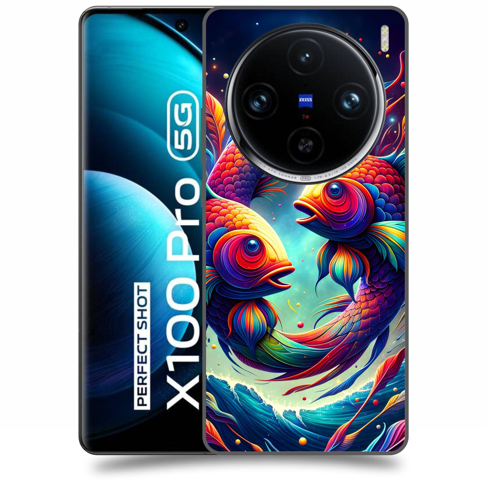ACOVER Kryt na mobil Vivo X100 Pro 5G - Ryby