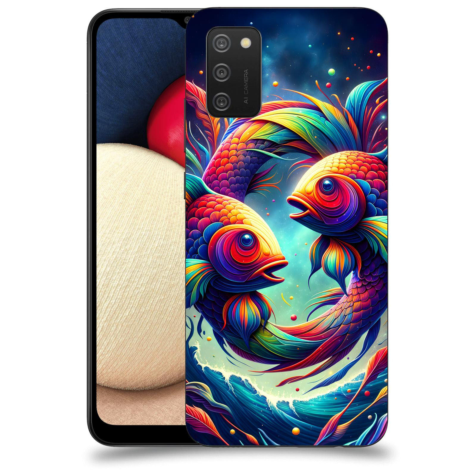 ACOVER Kryt na mobil Samsung Galaxy A02s A025G - Ryby