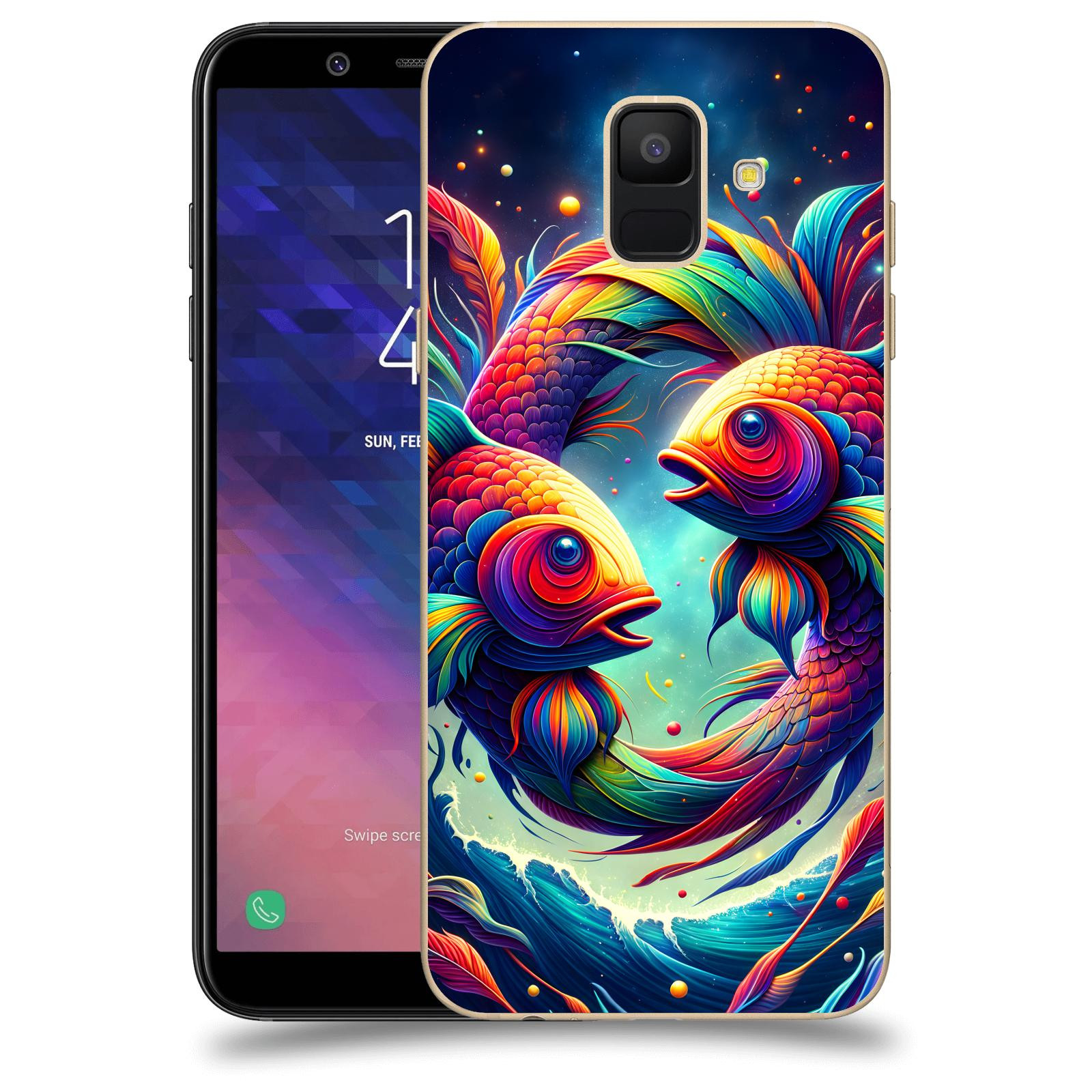 ACOVER Kryt na mobil Samsung Galaxy A6 A600F - Ryby