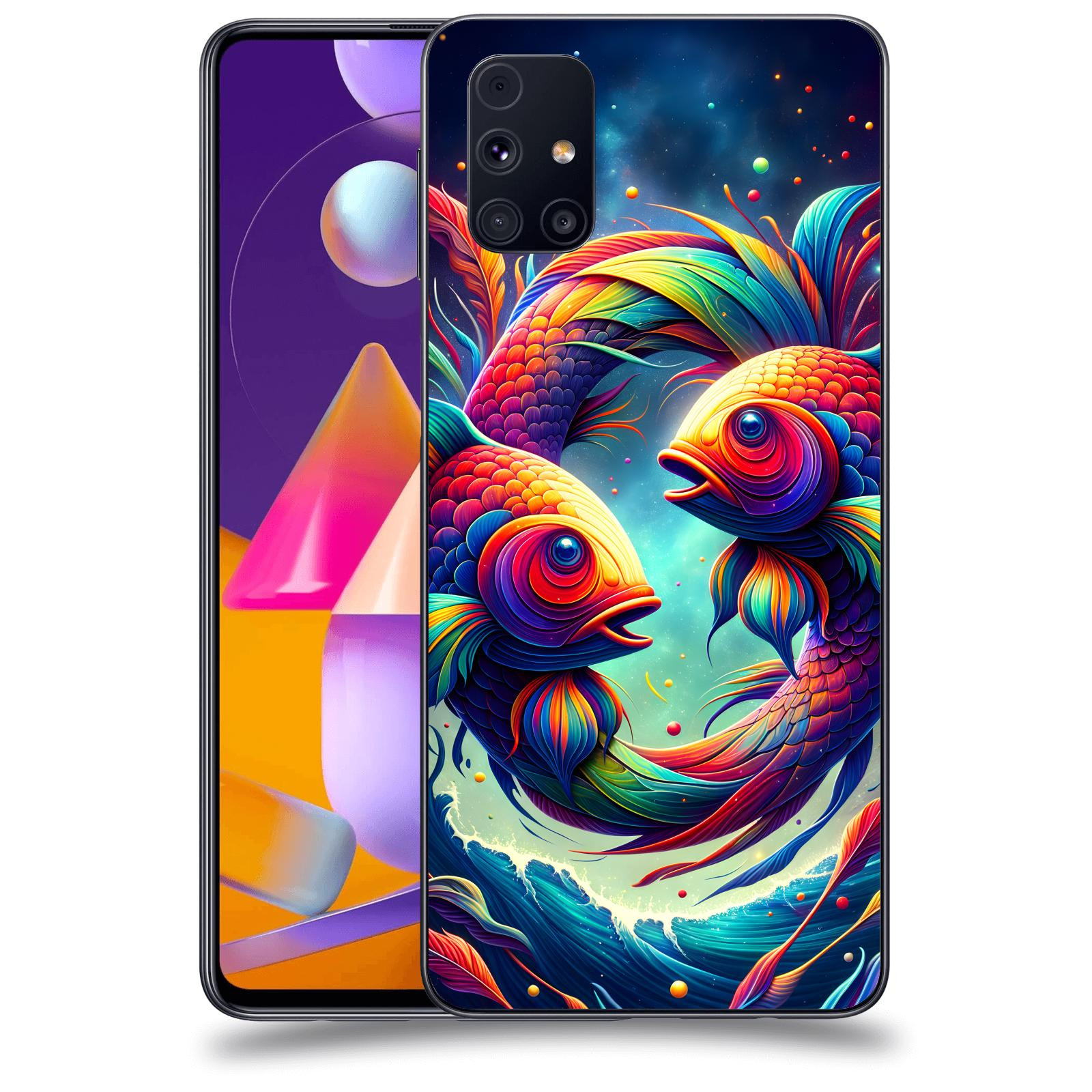 ACOVER Kryt na mobil Samsung Galaxy M31s - Ryby