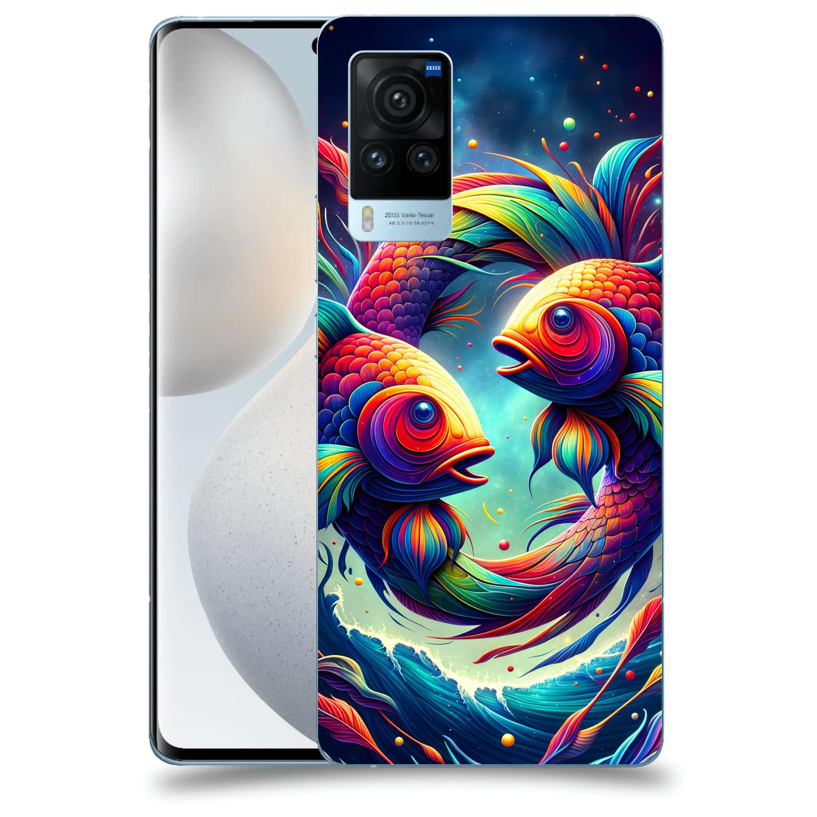 ACOVER Kryt na mobil Vivo X60 Pro 5G - Ryby