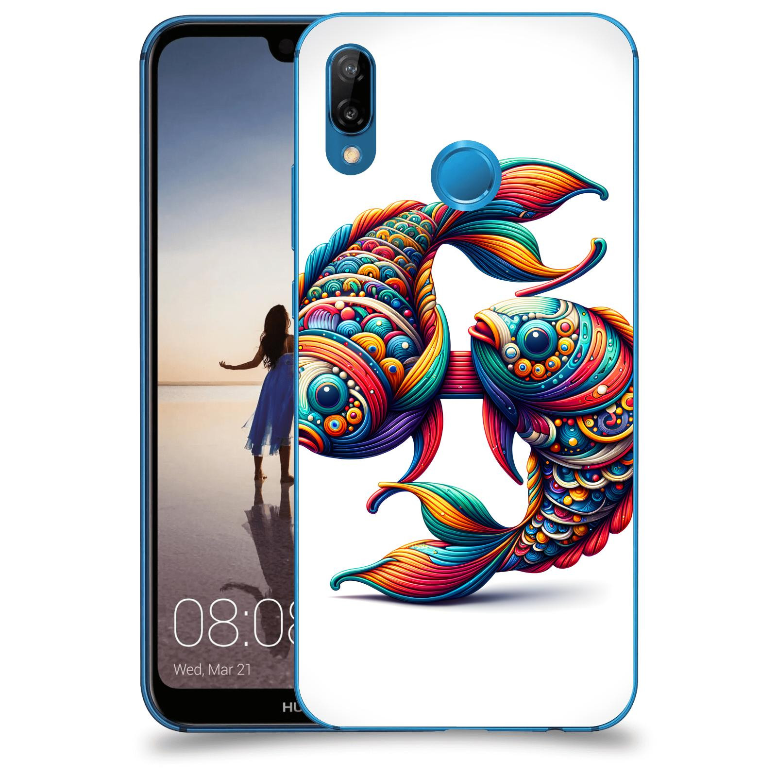 ACOVER Kryt na mobil Huawei P20 Lite - Ryby 2