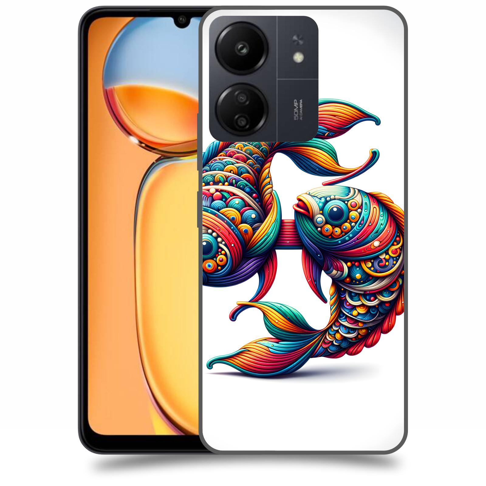 ACOVER Kryt na mobil Xiaomi Redmi 13C  Ryby 2