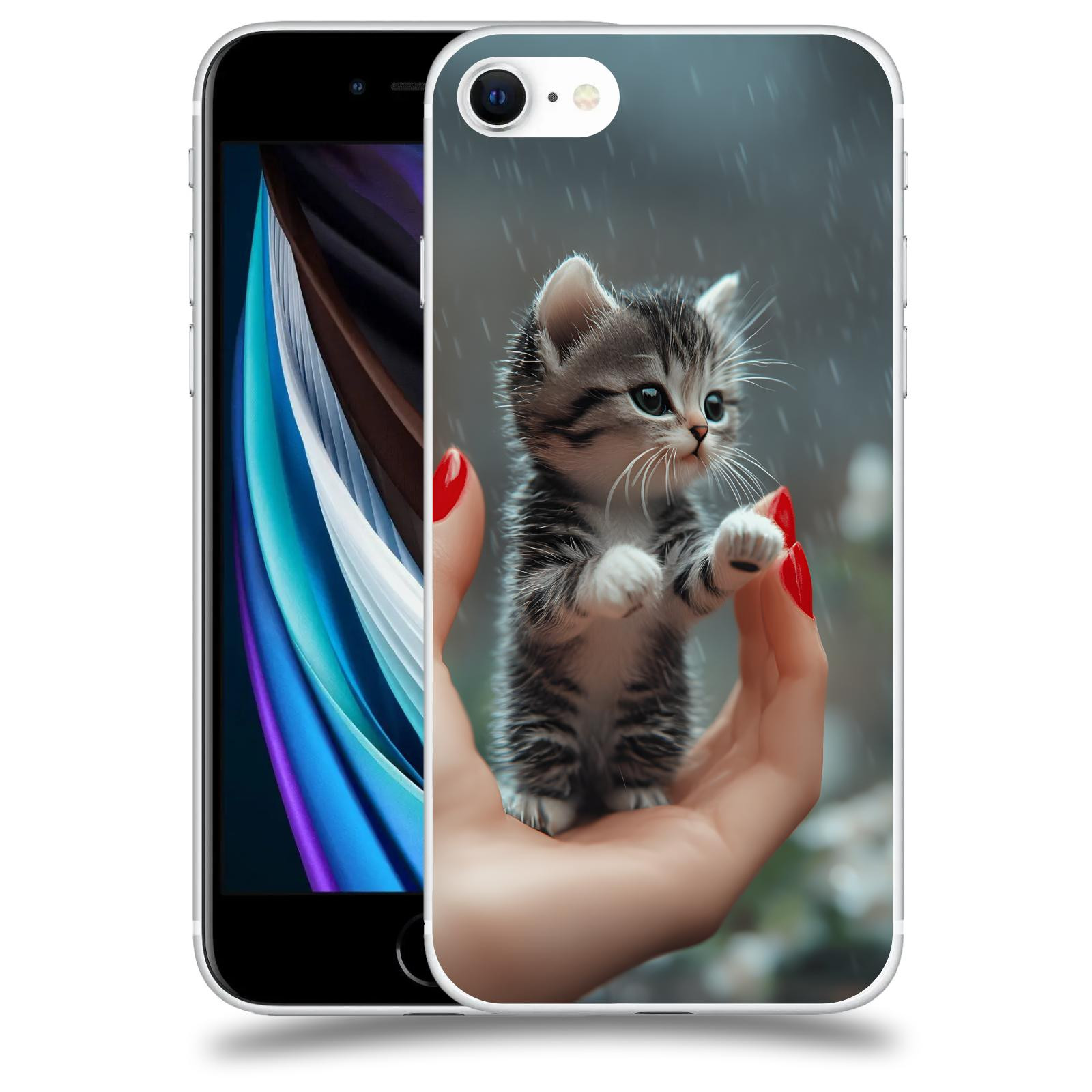 ACOVER Kryt na mobil Apple iPhone SE 2020 - Koťátko