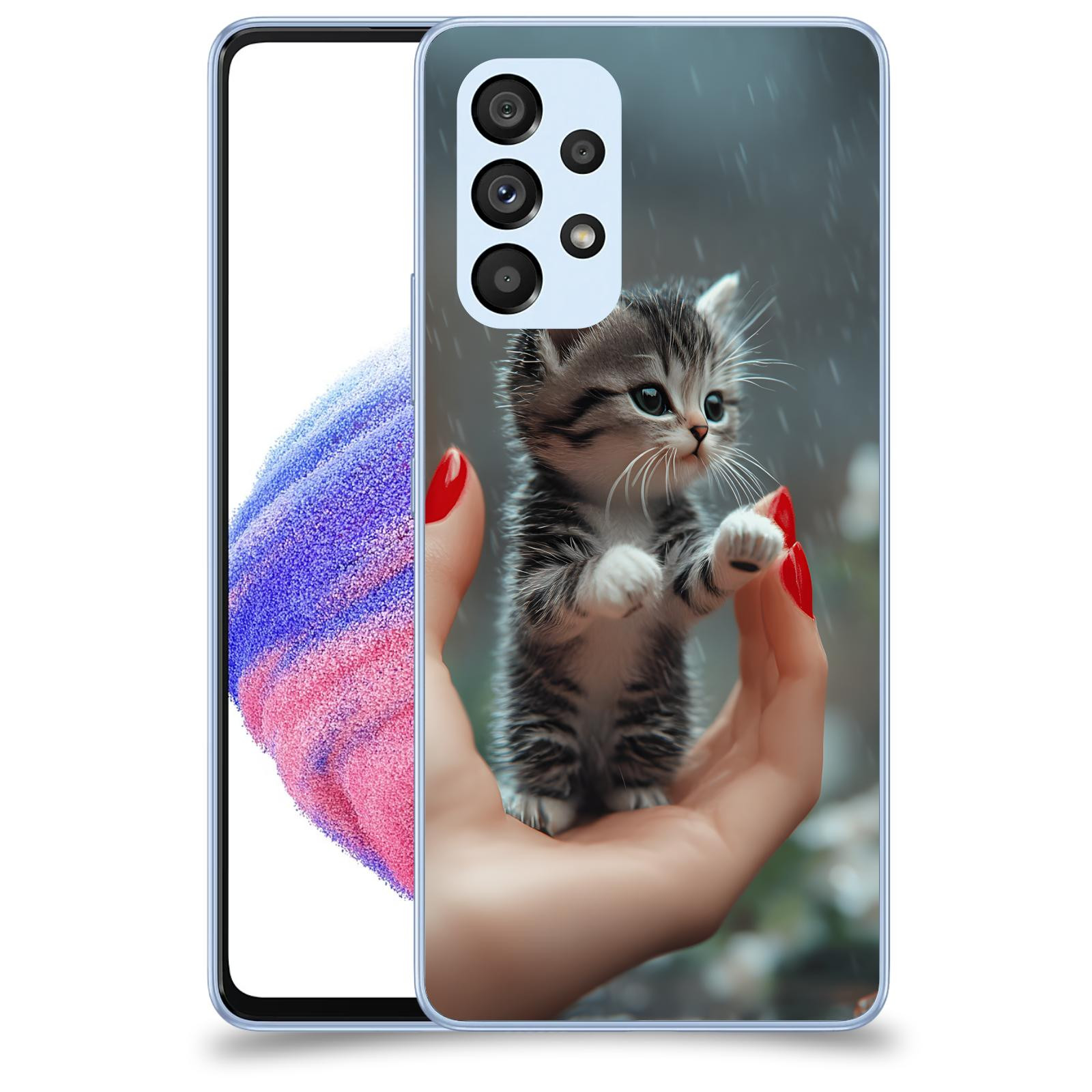 ACOVER Kryt na mobil Samsung Galaxy A32 5G A326B - Koťátko