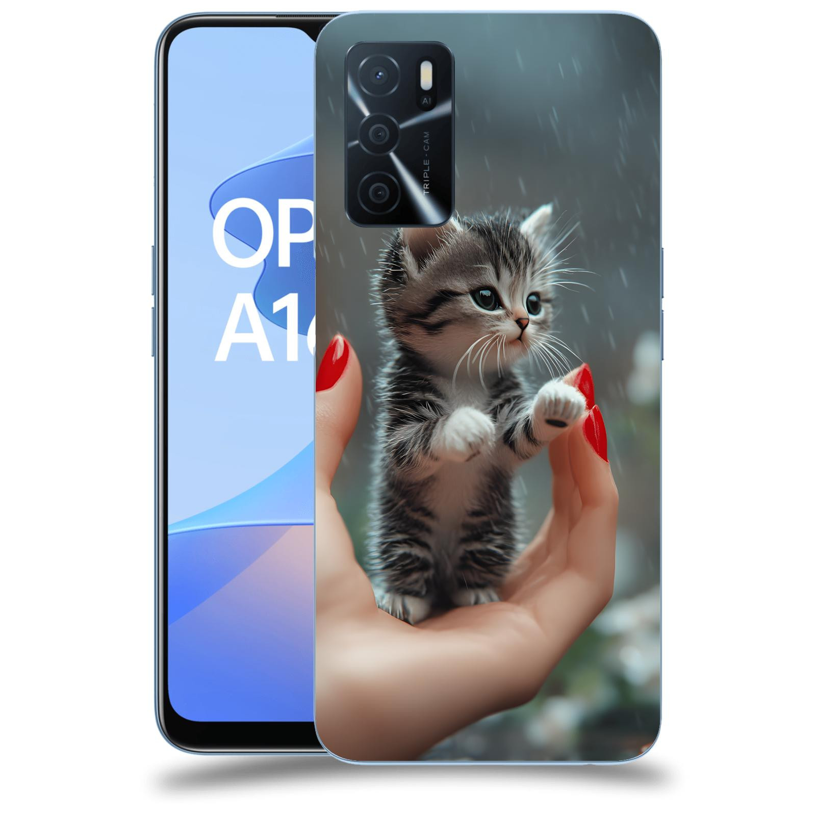 ACOVER Kryt na mobil OPPO A16s - Koťátko