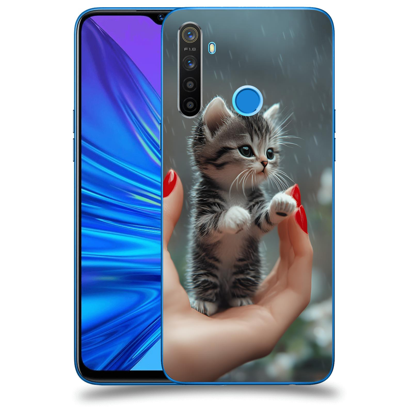 ACOVER Kryt na mobil Realme 5 - Koťátko